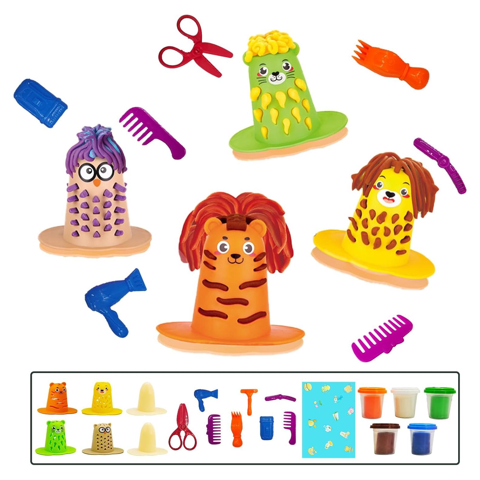 Juego de Plastilina de Peluquería GOVOY 20 Piezas Animales