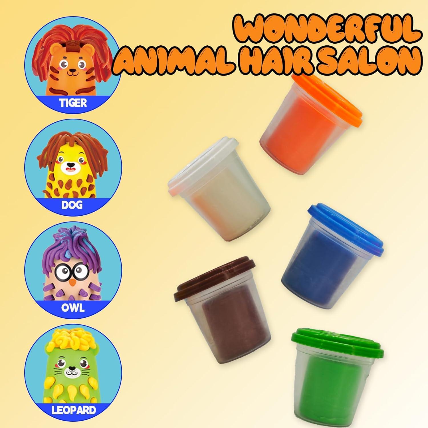 Juego de Plastilina de Peluquería GOVOY 20 Piezas Animales