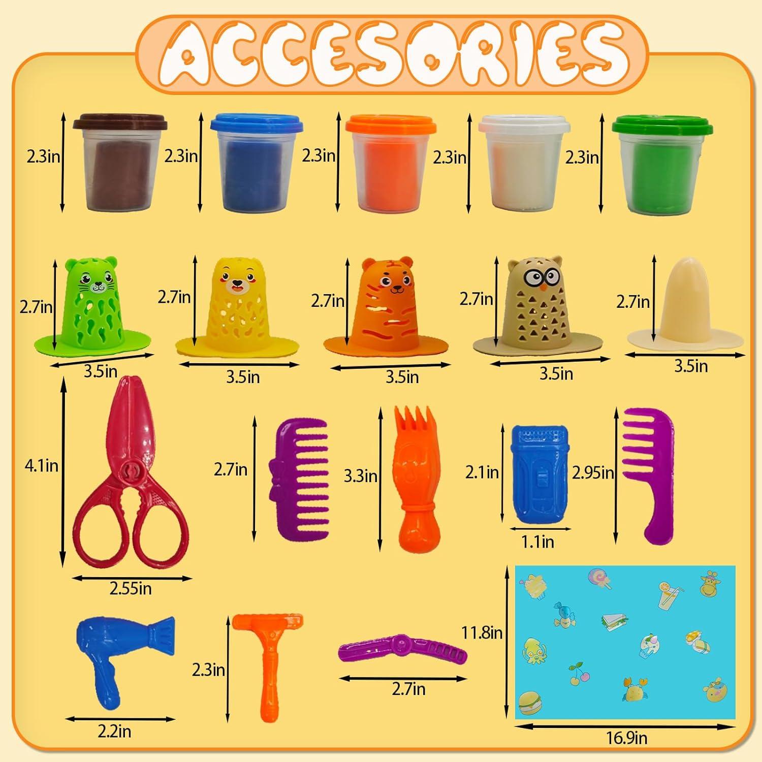 Juego de Plastilina de Peluquería GOVOY 20 Piezas Animales