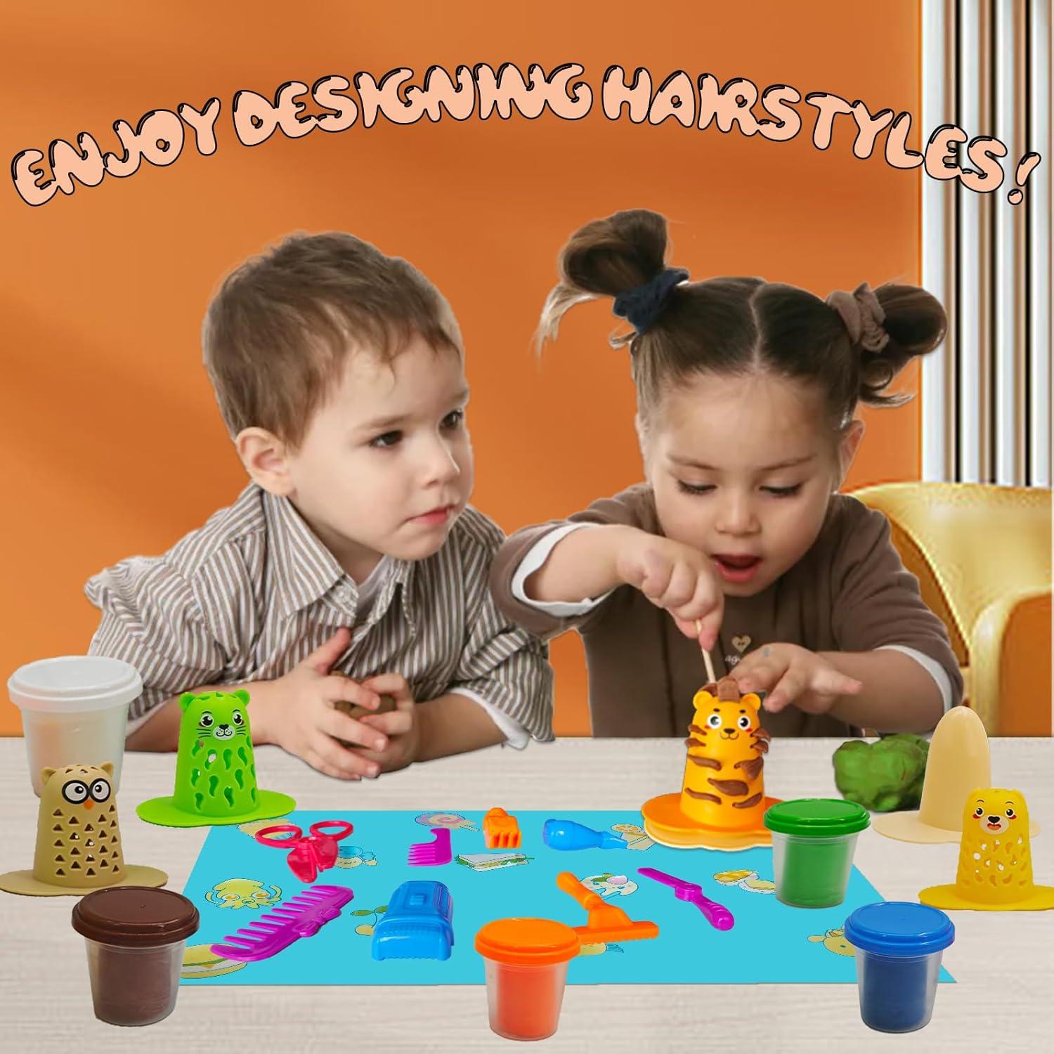 Juego de Plastilina de Peluquería GOVOY 20 Piezas Animales