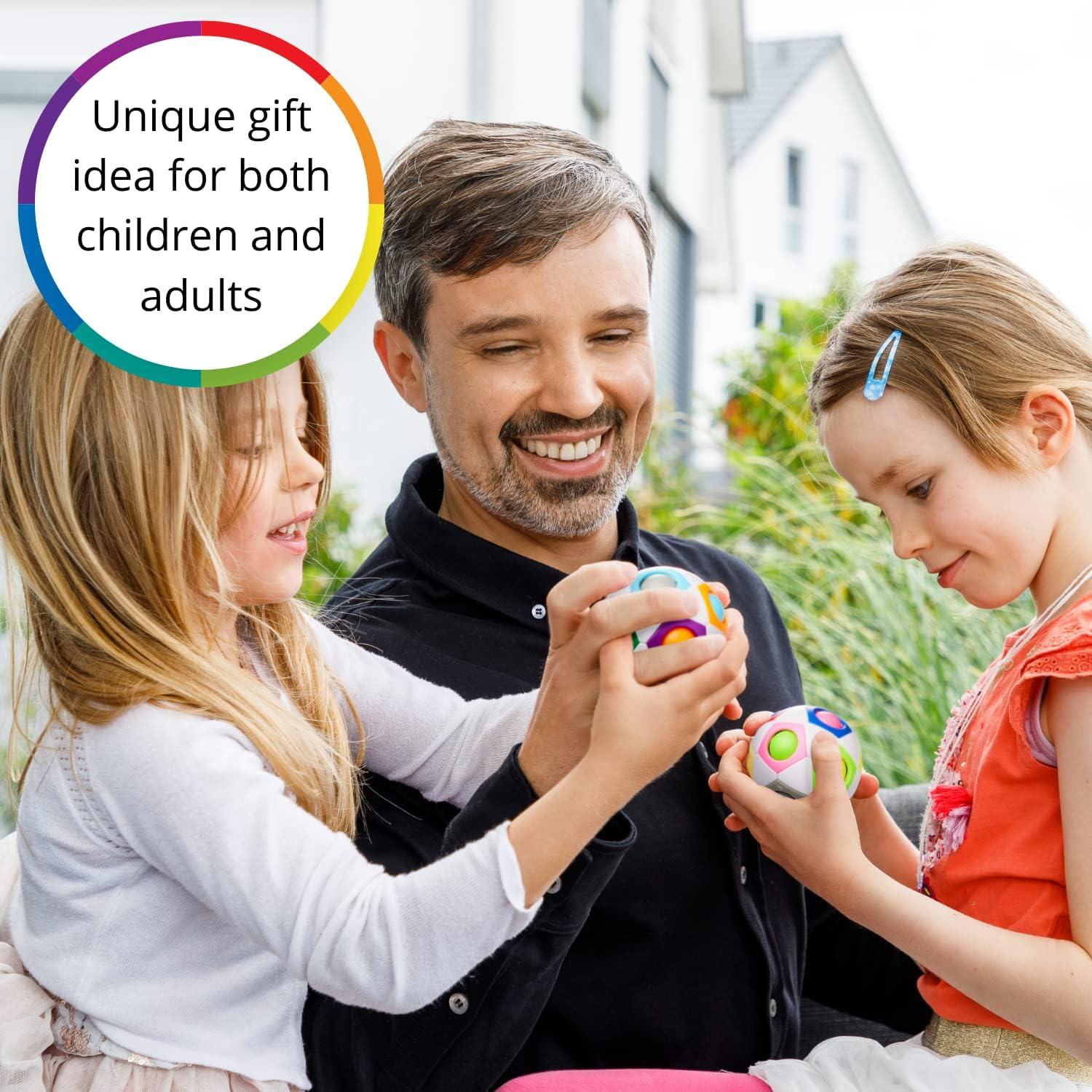 CUBIDI® Bola Arcoíris Original - Rompecabezas 3D para Niños 6-10 Años