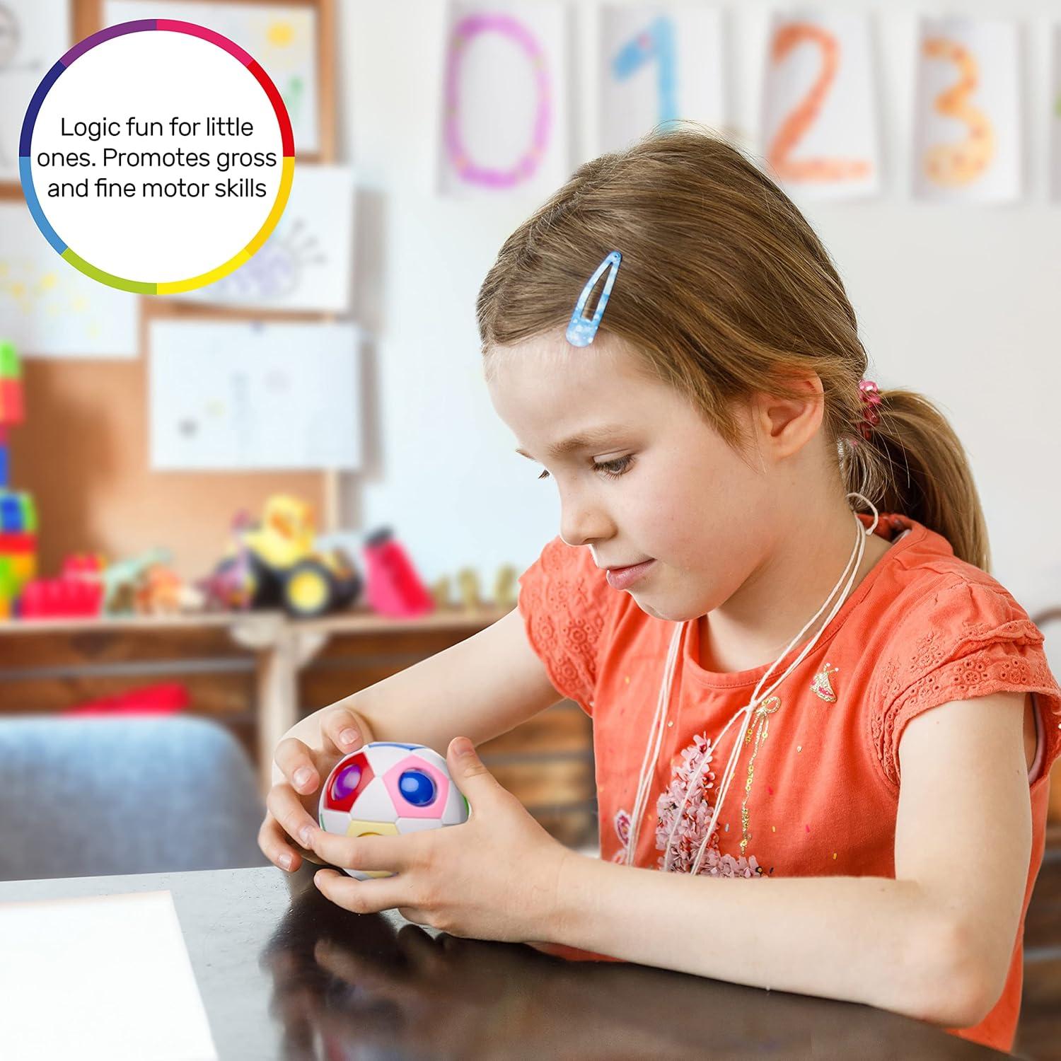 CUBIDI® Bola Arcoíris Original - Rompecabezas 3D para Niños 6-10 Años