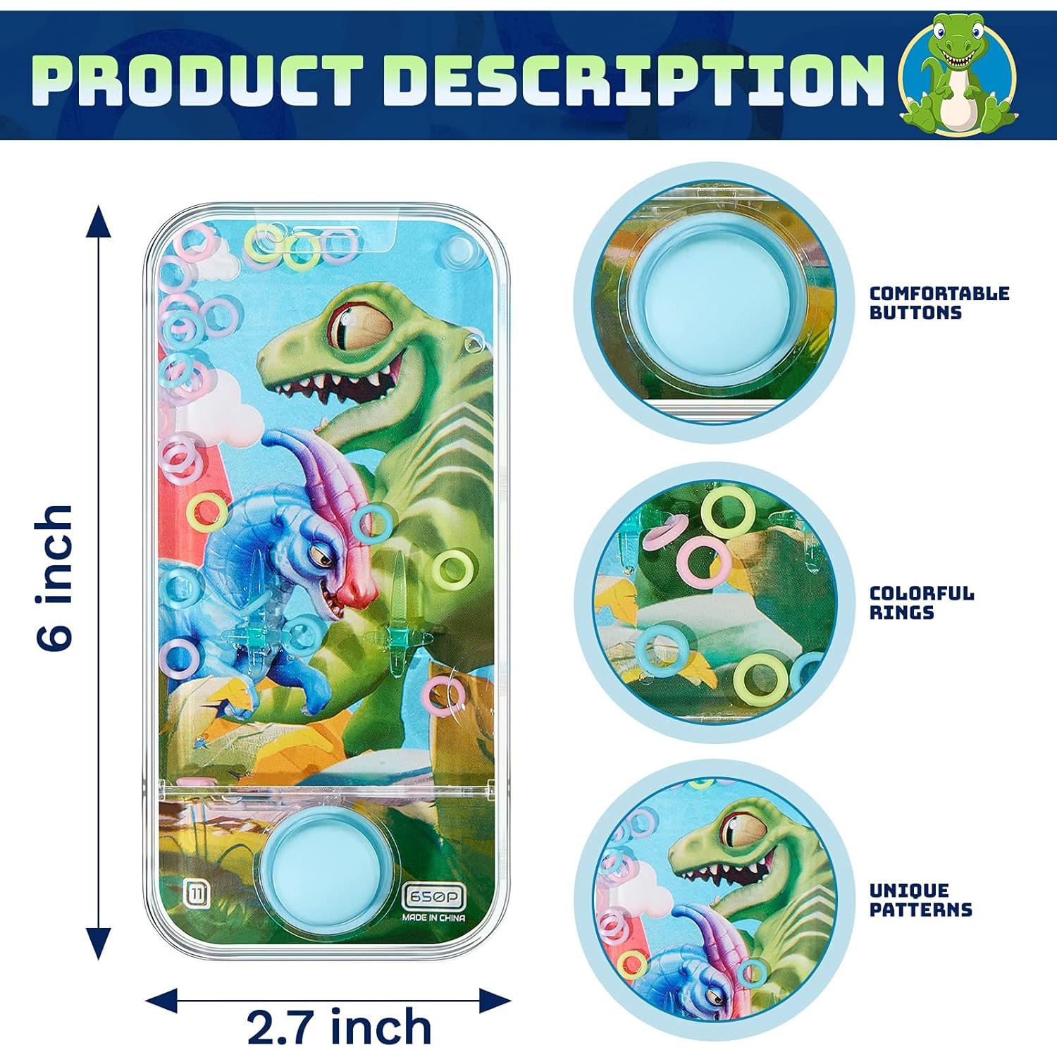 Juego de Agua Portátil Chalyna 4 Piezas Patrón Dinosaurio