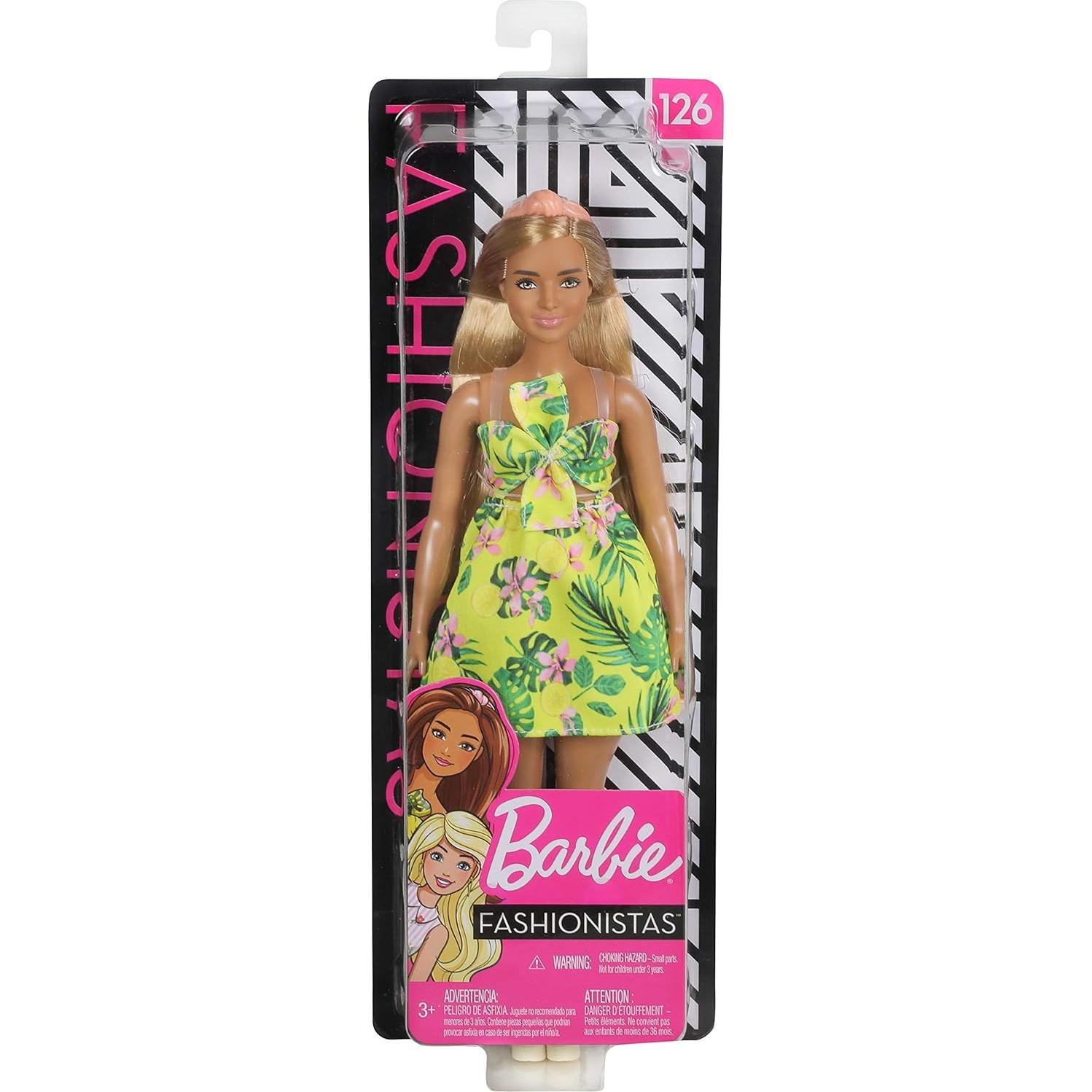 Muñeca Barbie Fashionistas Rubia con Atuendo Tropical