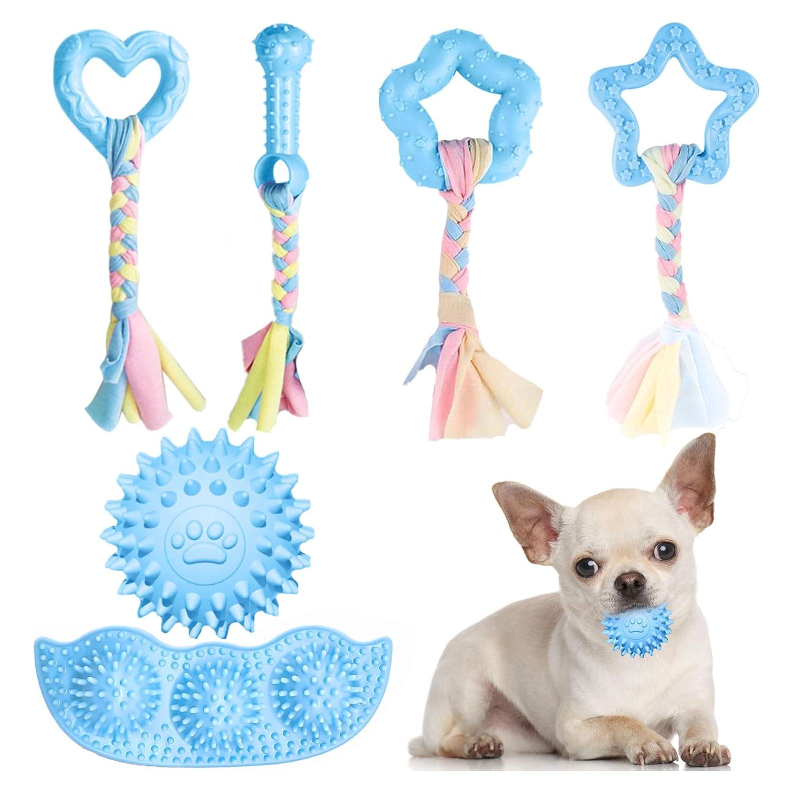 Set de 6 Juguetes para Cachorros ABRRLO - Masticar y Jugar