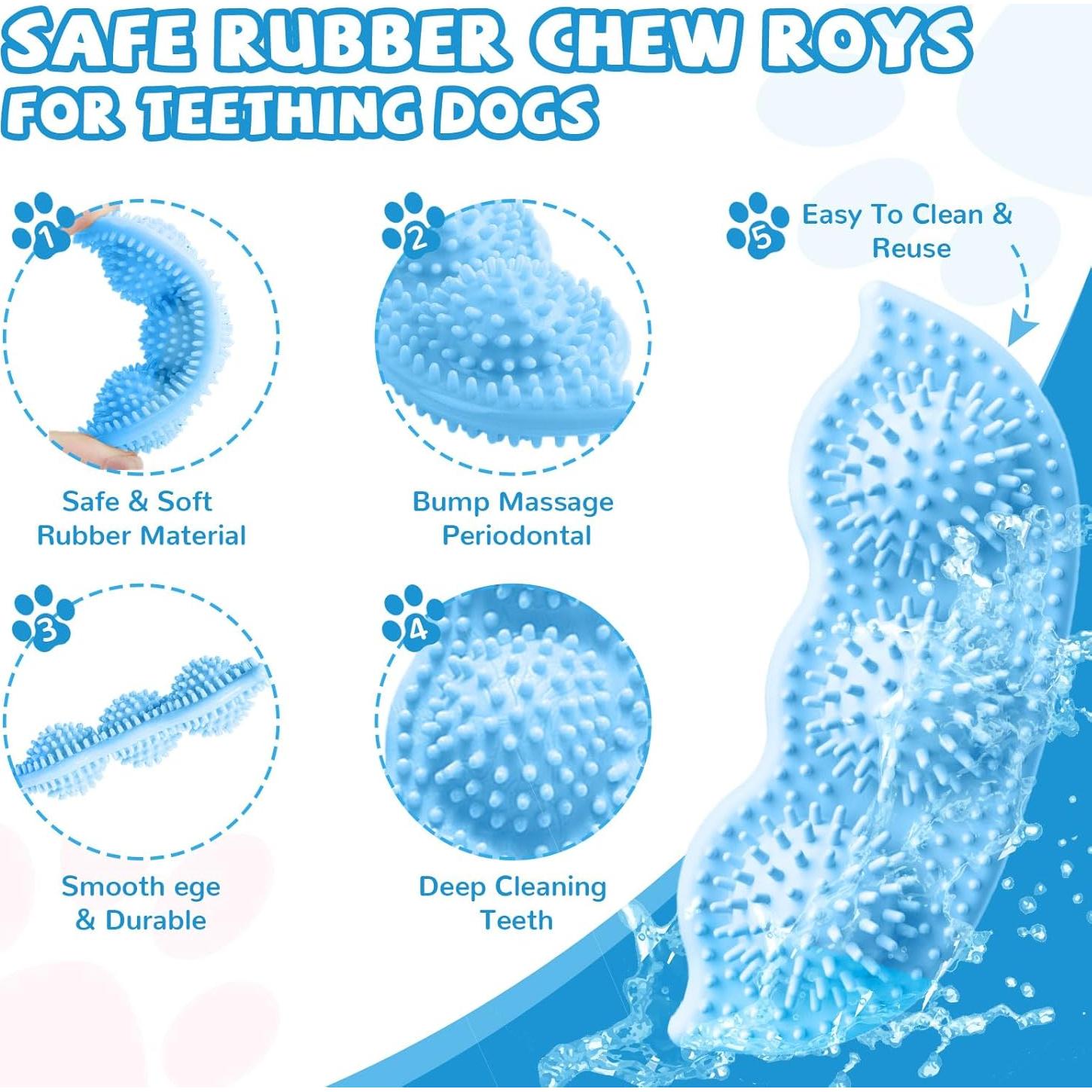 Set de 6 Juguetes para Cachorros ABRRLO - Masticar y Jugar