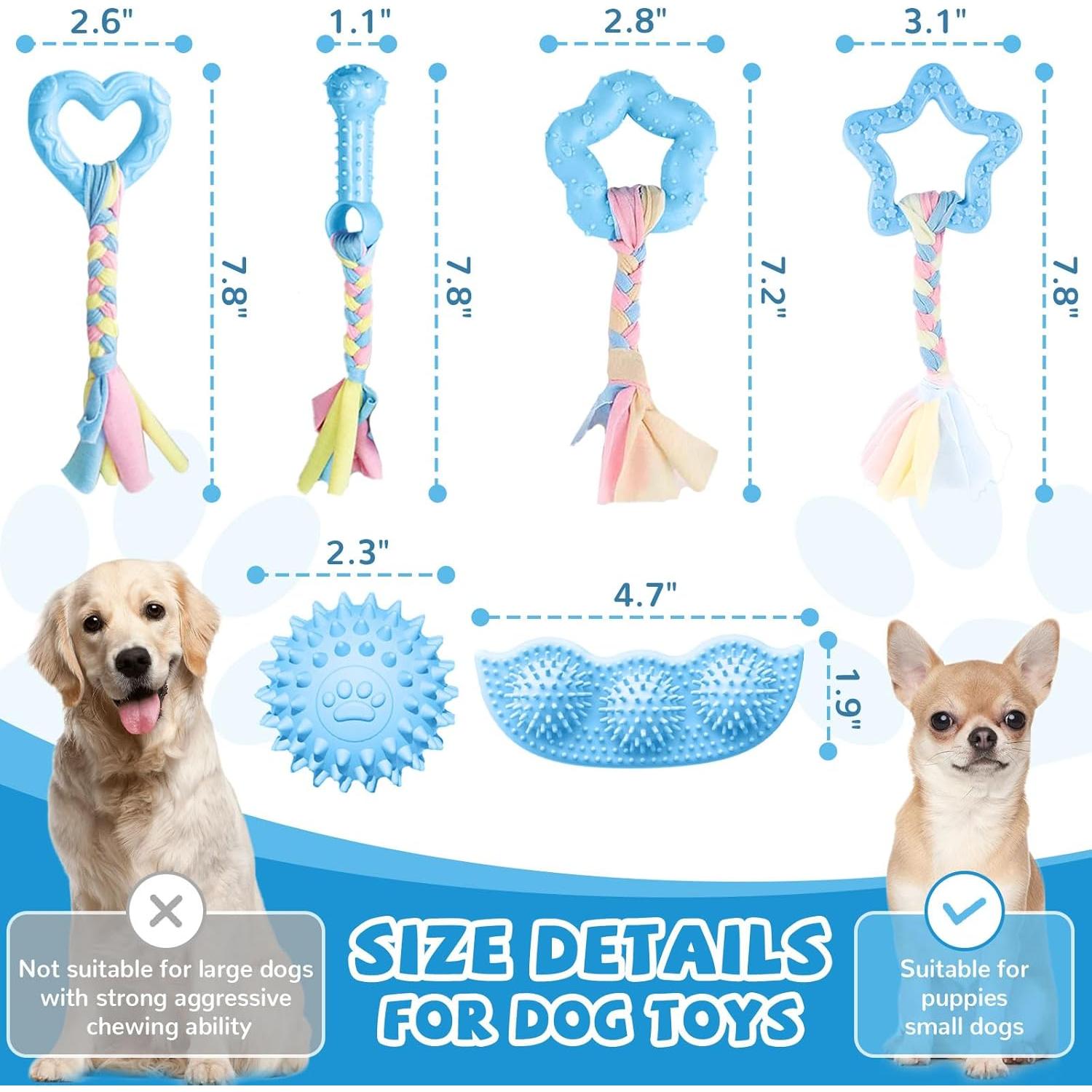 Set de 6 Juguetes para Cachorros ABRRLO - Masticar y Jugar