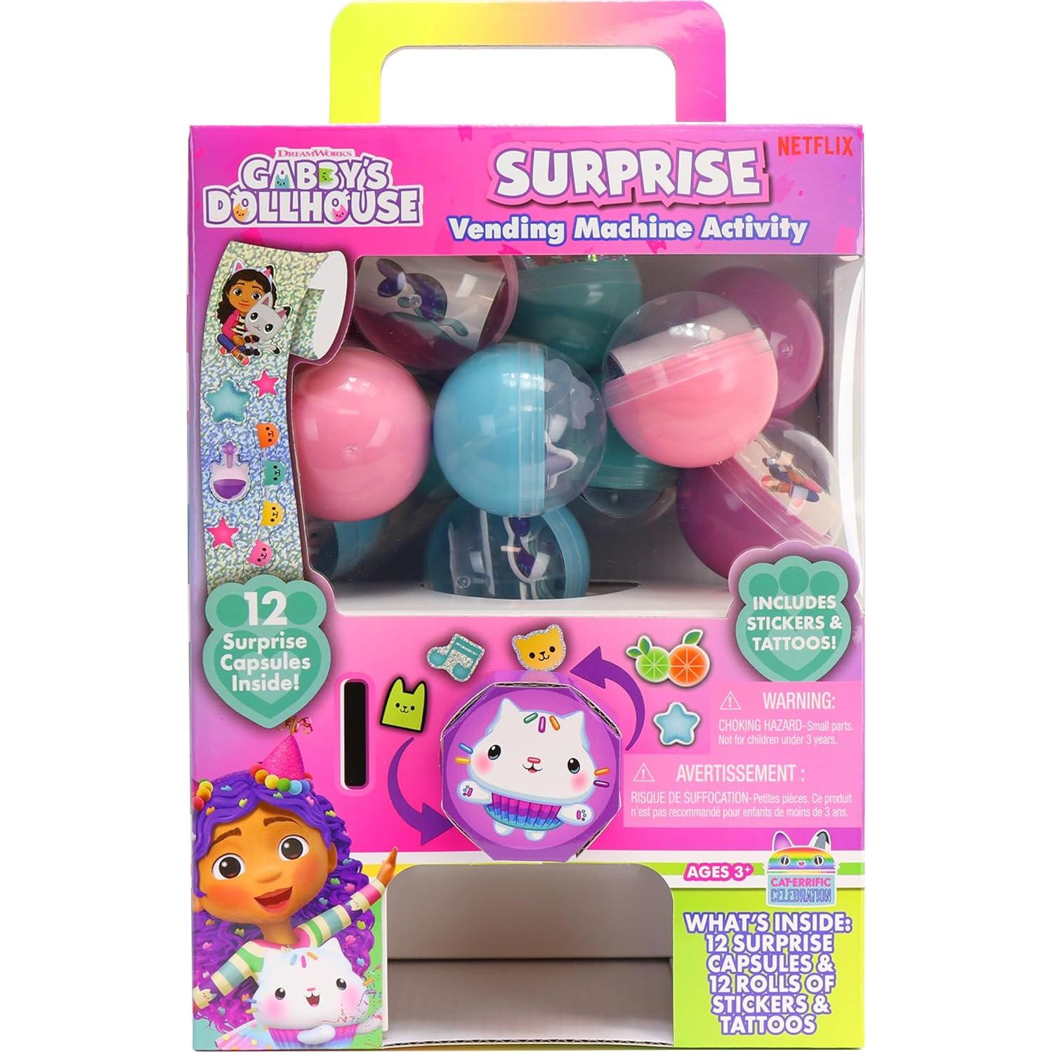 Máquina Expendedora Sorpresa Gabby's Dollhouse 25 Piezas