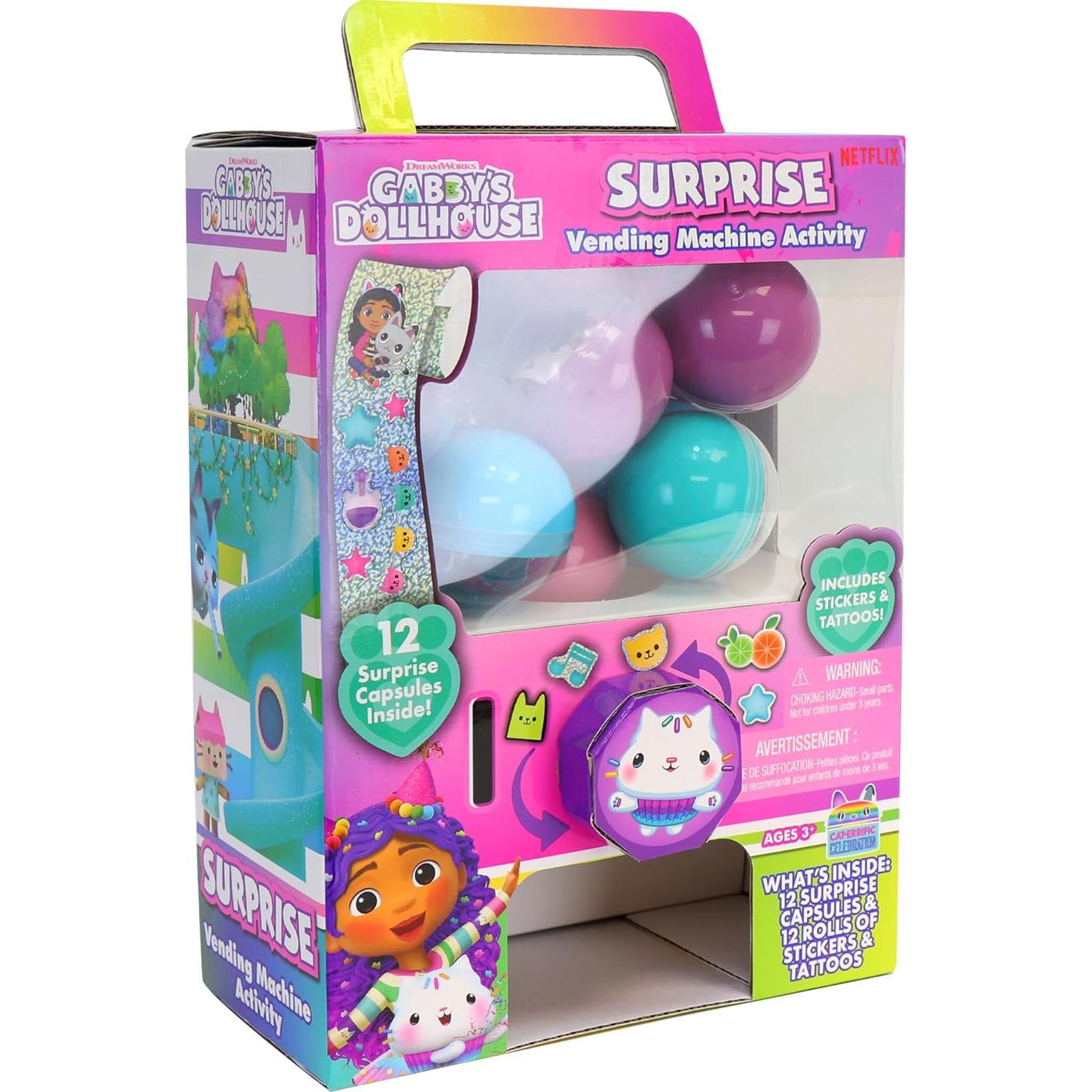 Máquina Expendedora Sorpresa Gabby's Dollhouse 25 Piezas