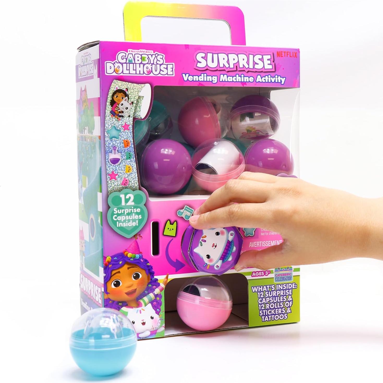 Máquina Expendedora Sorpresa Gabby's Dollhouse 25 Piezas