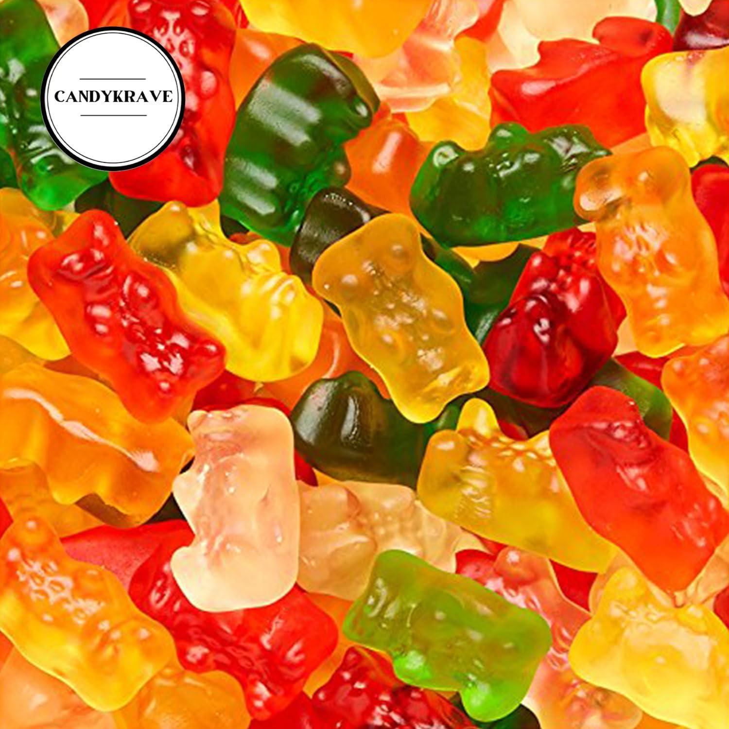 Oso de Oro Gummy Candy CandyKrave - 5 Sabores Frutales 0.91 kg