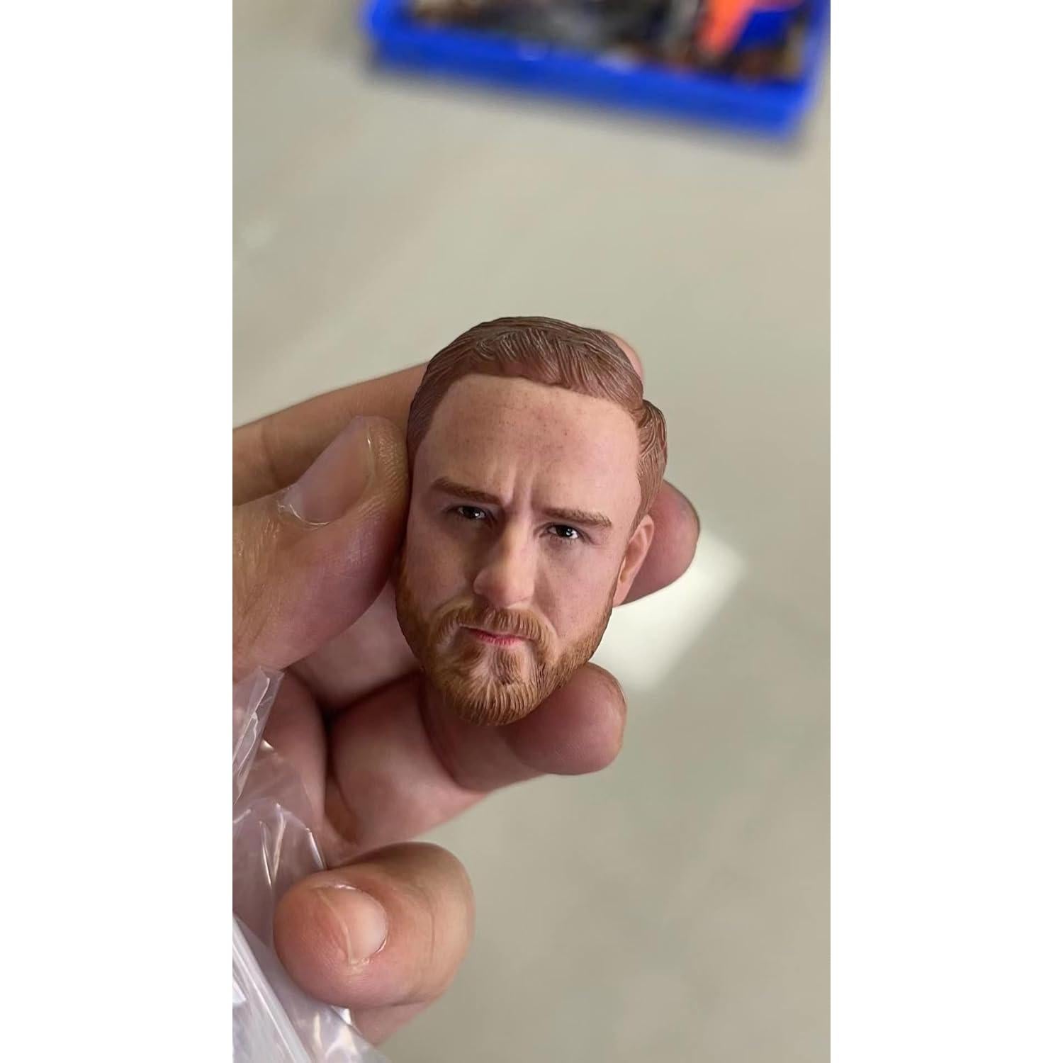 Escultura de Cabeza Masculina 1/6 Genérico para Figuras 30.48 cm