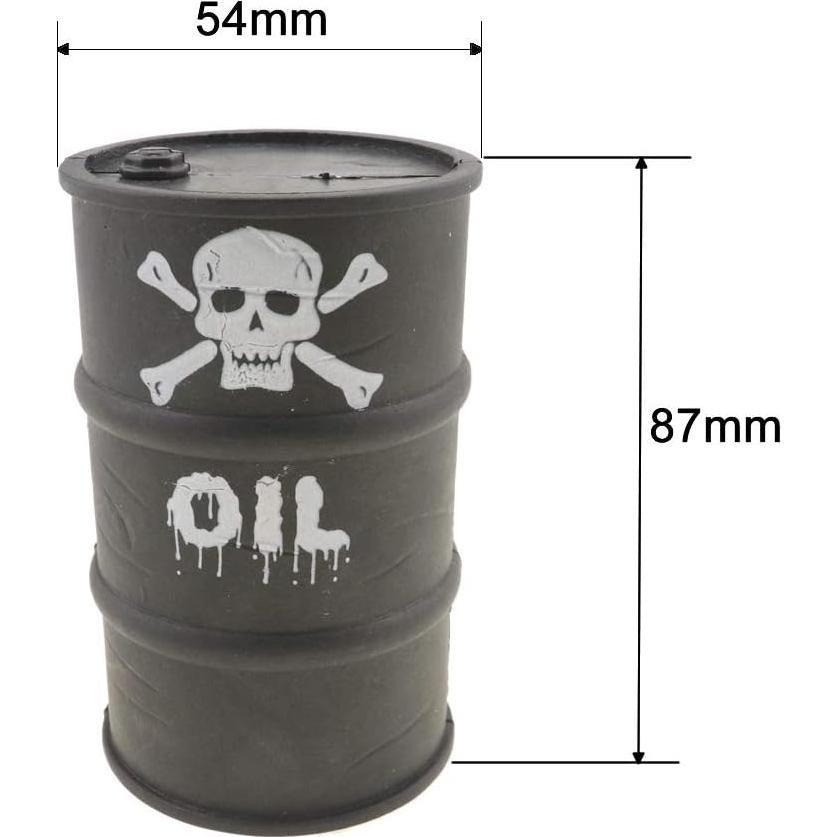 Barril de Combustible Huwaimi para Coche RC 1/10 - Negro