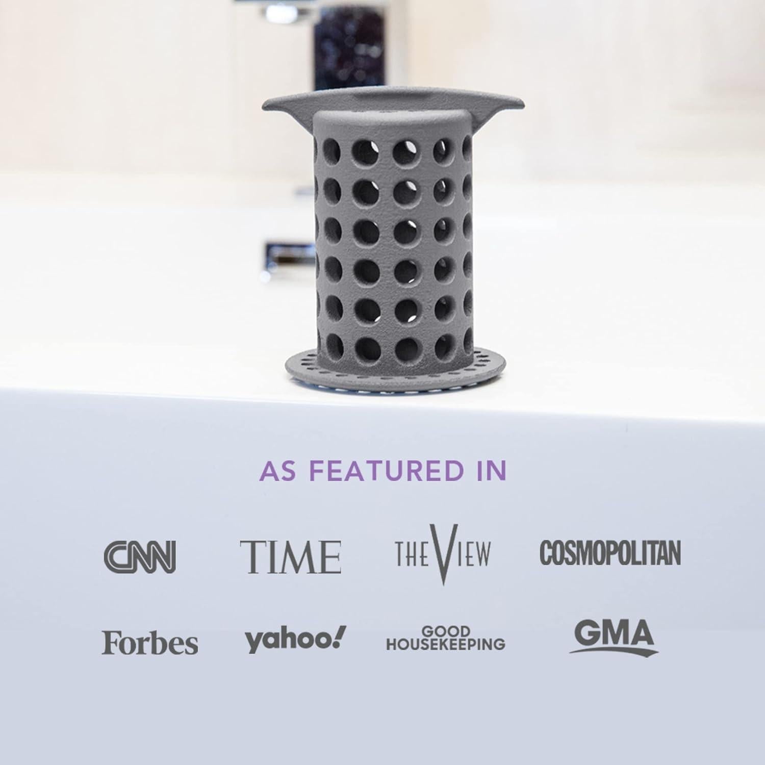 ShowerShroom Protector de Desagüe Ducha 5,08 cm Gris