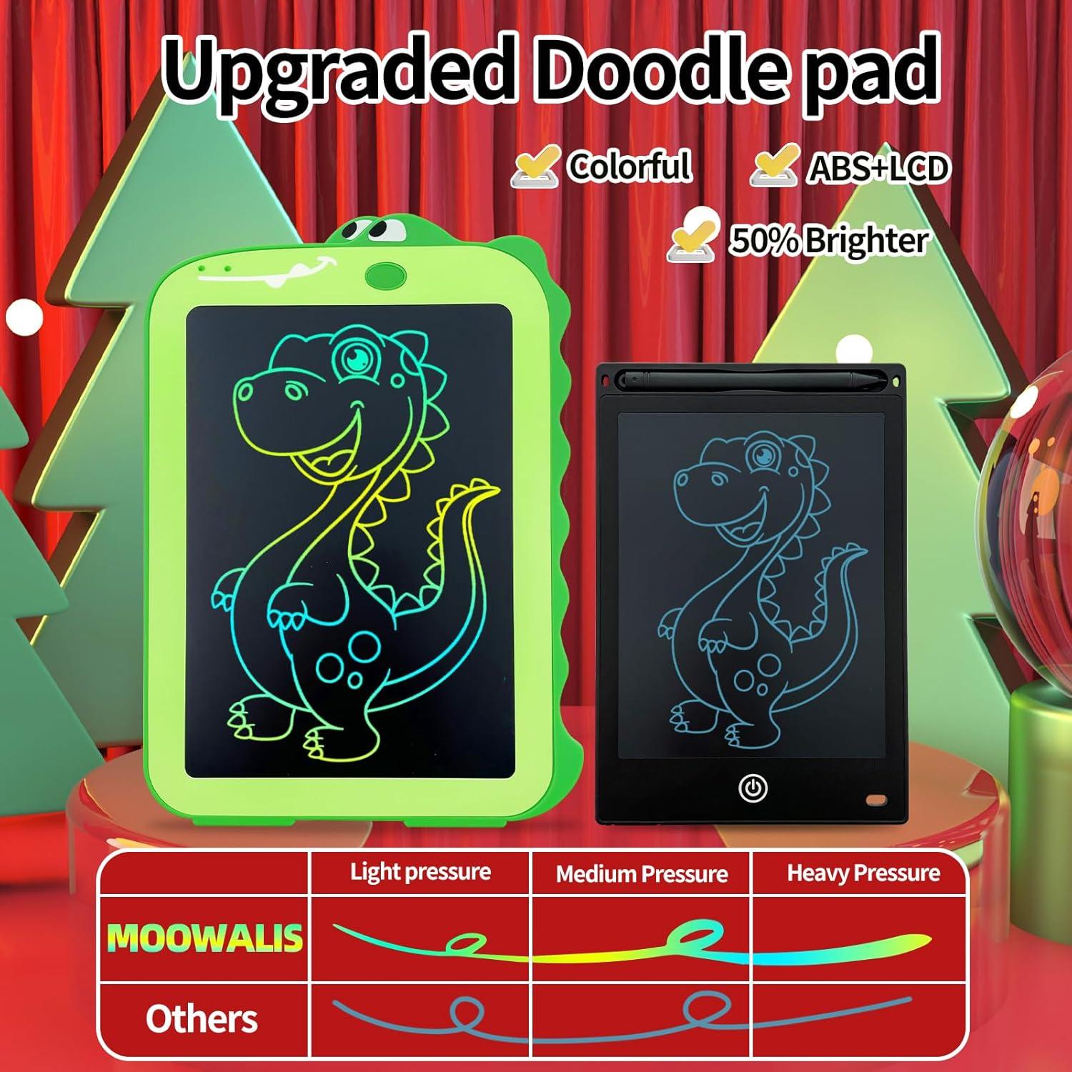 Tableta de Escritura LCD MOOWALIS 8.5" Dinosaurio Navidad