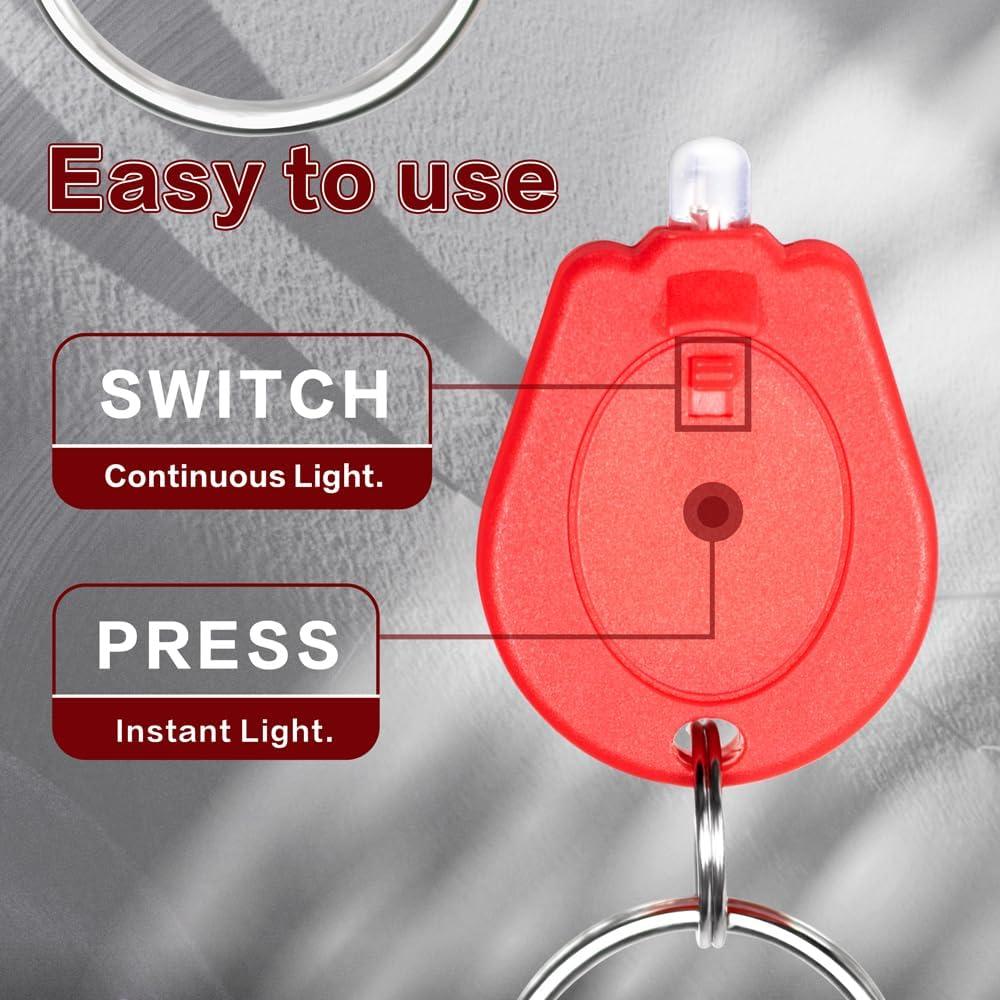 Paquete de 6 Linternas LED Rojas RaySoar para Observación Nocturna