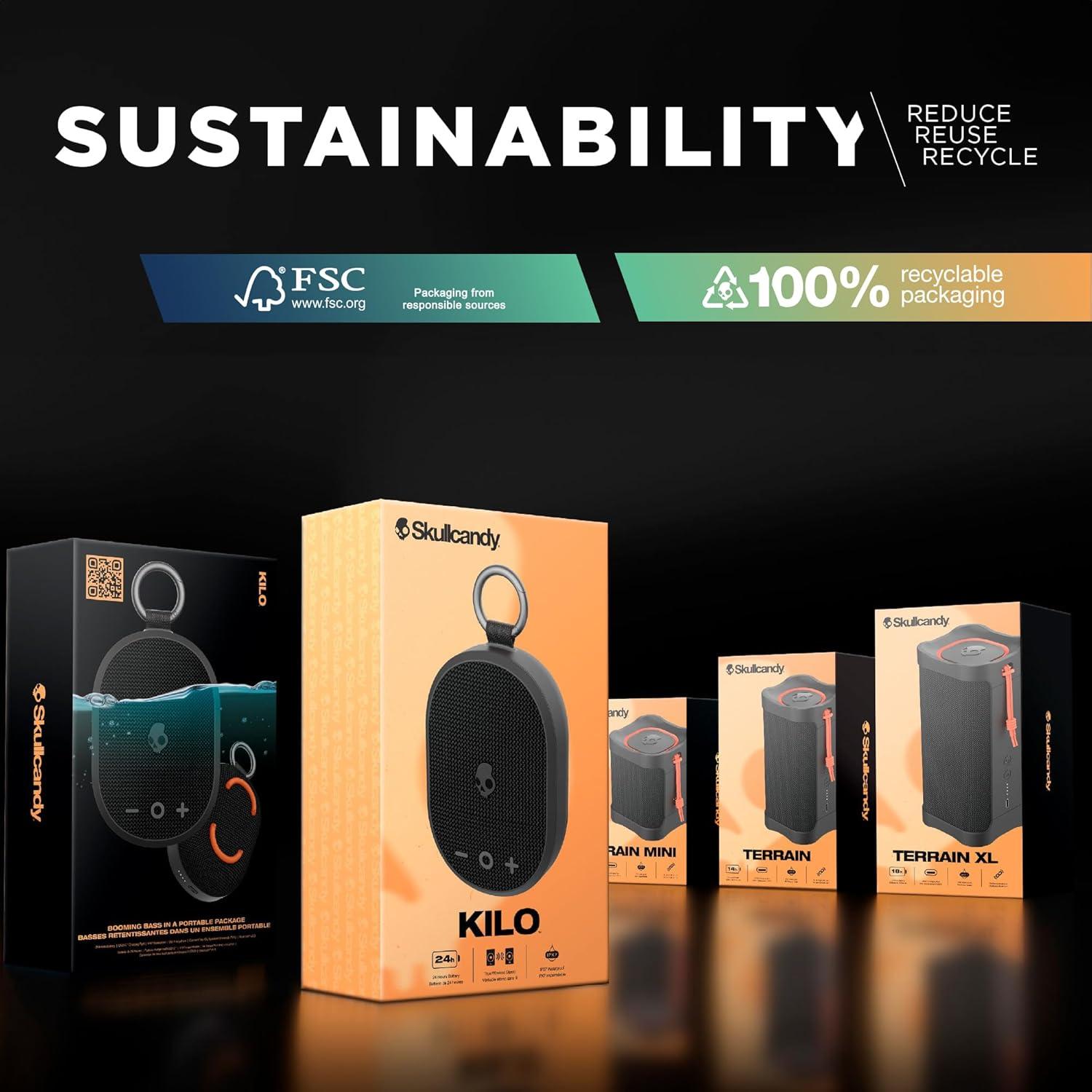 Altavoz Bluetooth Inalámbrico Skullcandy Kilo IPX7 24h