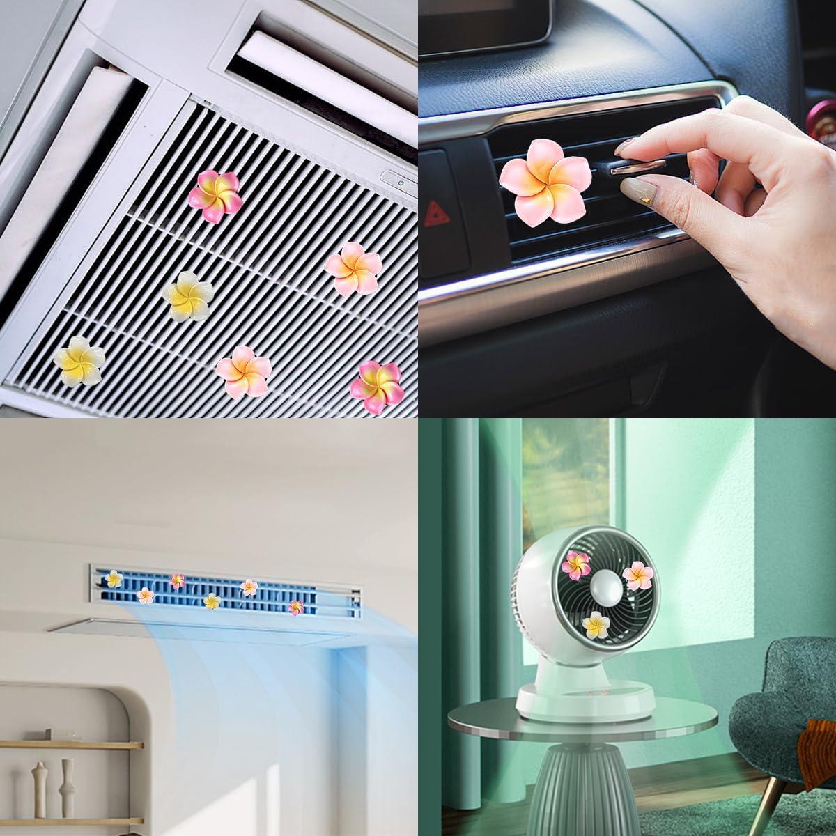 6 Clips Ambientador de Aire para Auto UPCSKDA Flor de Huevo