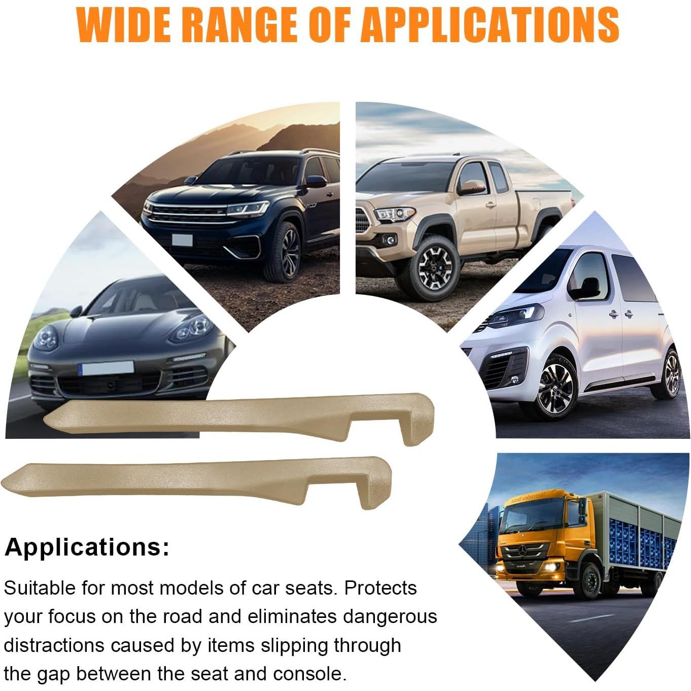 Relleno de Espacio entre Asientos de Coche Suvnie Beige 40x5.5cm