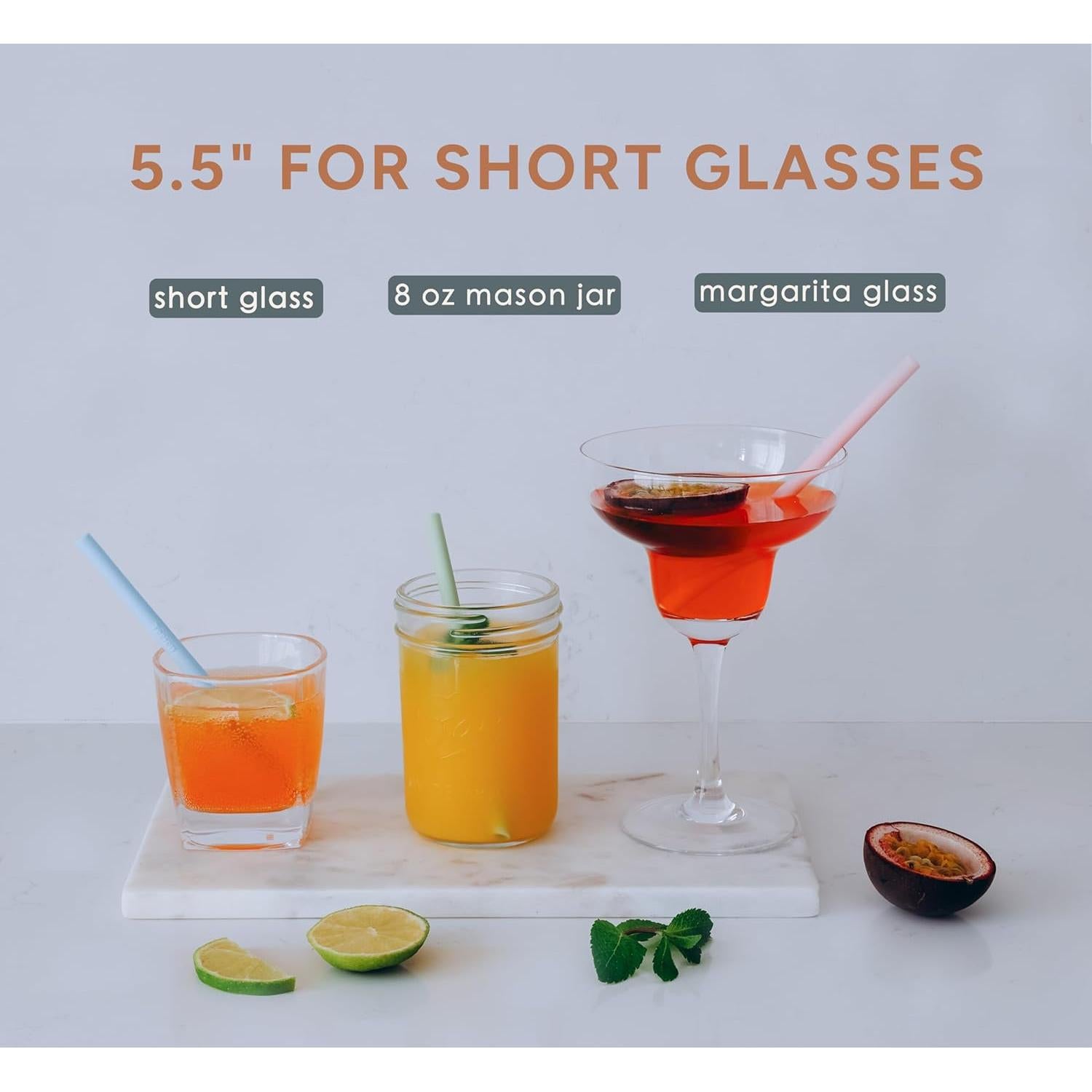 Popotes de Silicona Reutilizables Tegion para Niños 14 cm