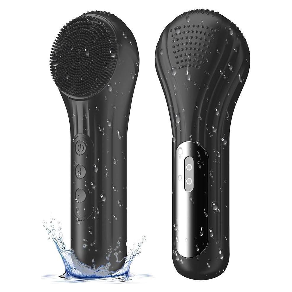 Cepillo Facial Eléctrico Ihelol 5 Velocidades Silicona Negro