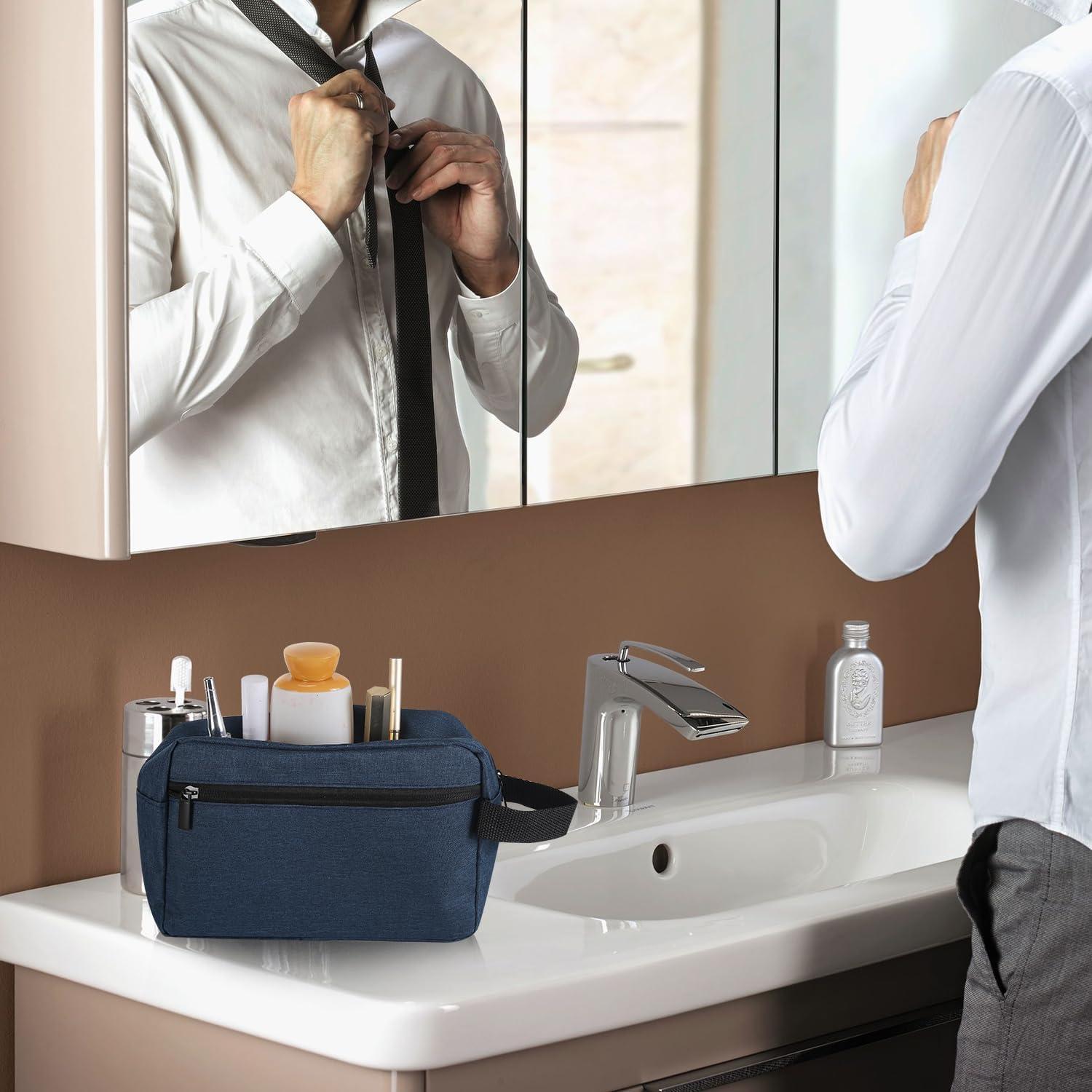 Bolsa de Aseo de Viaje Icramsy Azul Marino 21x15x7 cm