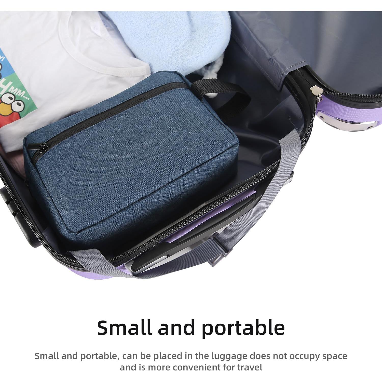 Bolsa de Aseo de Viaje Icramsy Azul Marino 21x15x7 cm