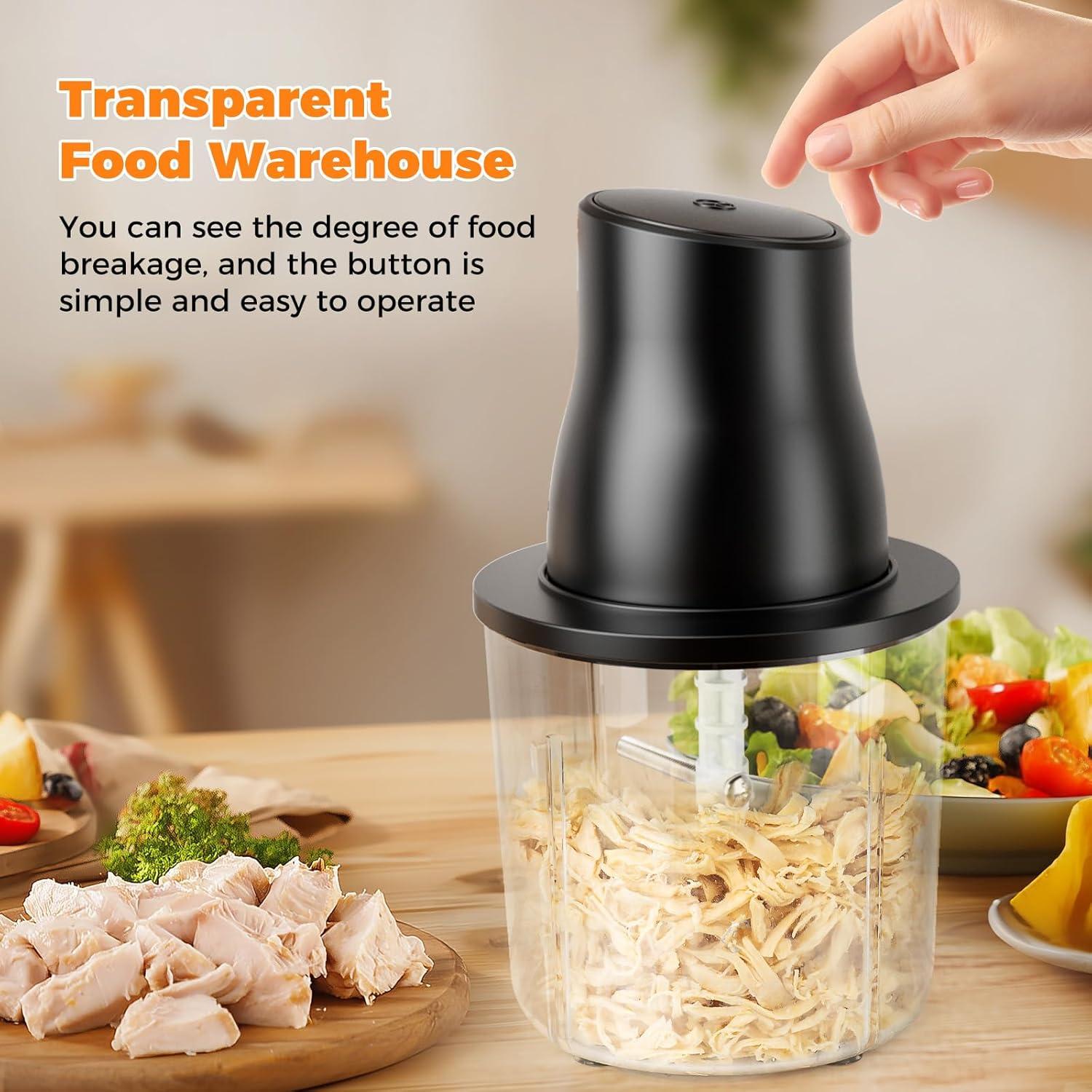 Desgarrador de Pollo Eléctrico Furnovo 250W 2L Acero Inoxidable