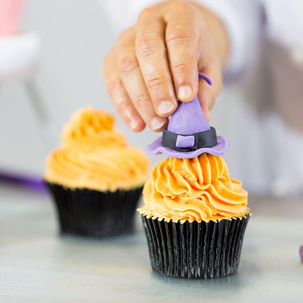 Forros de Aluminio Negro GOLF para Cupcakes 100 Unidades