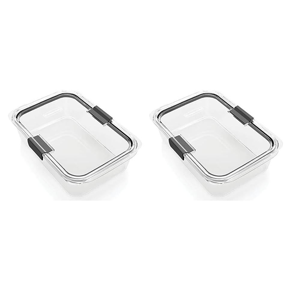 Contenedor de Almacenamiento Rubbermaid Brilliance 4.54L Hermético - Paquete de 2