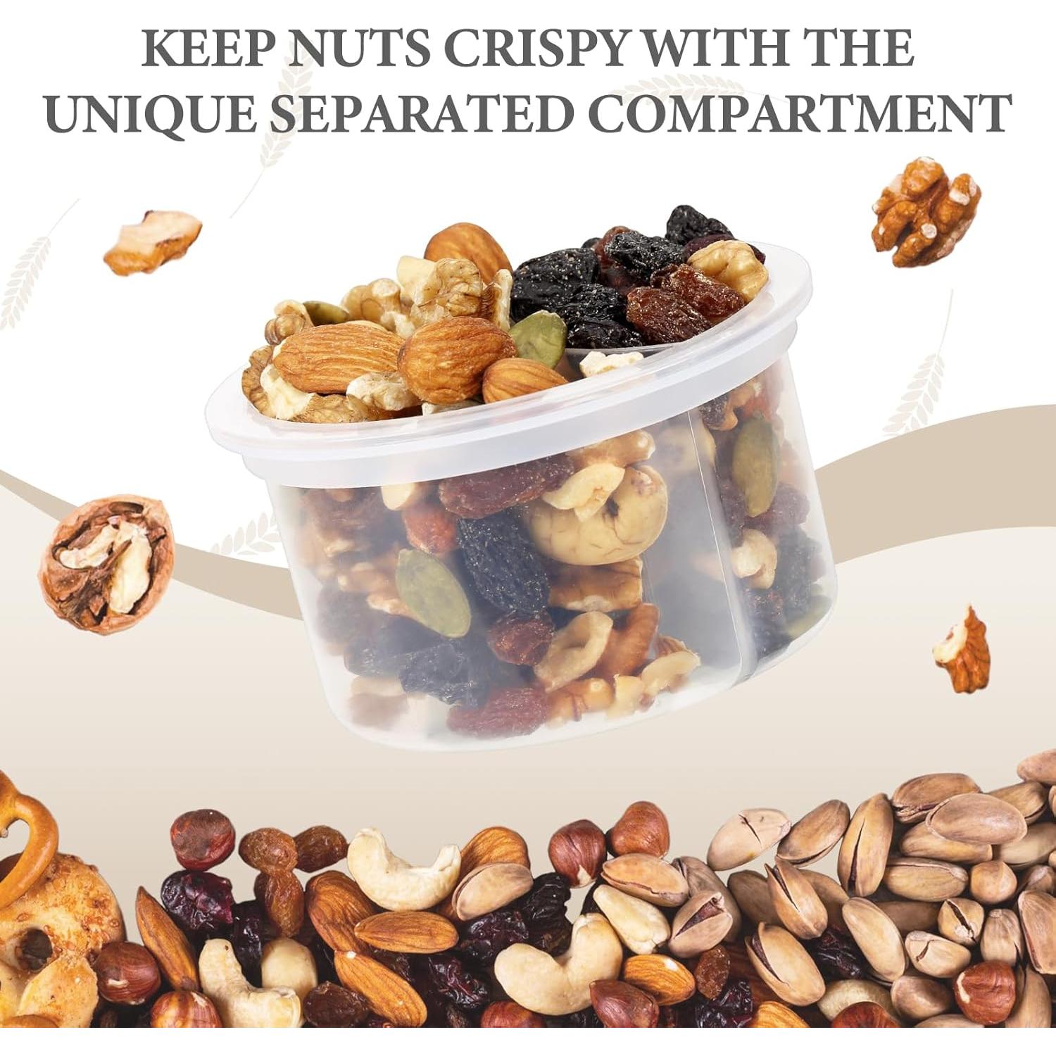 Contenedores de Avena Nocturna Soligt 2 Set 16oz con Tapa