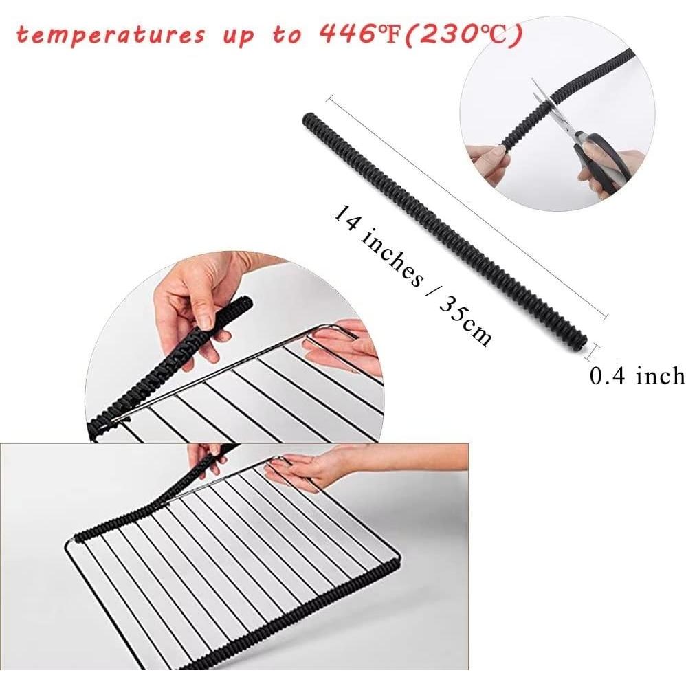 Paquete de 2 Tapetes para Horno LokiLux 40.64x60.96cm + 2 Protectores de Silicona