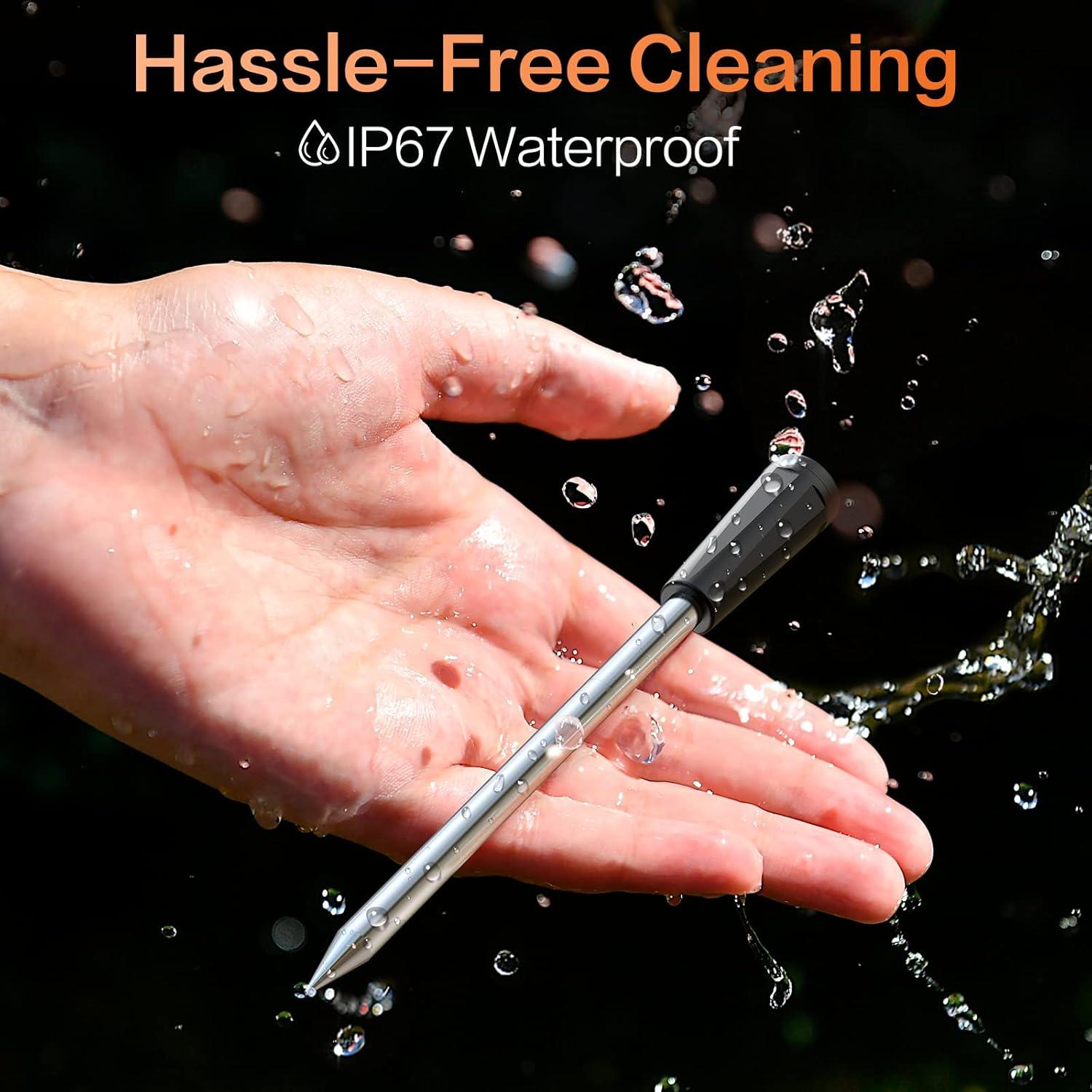 Termómetro de Carne Digital Inalámbrico eboboin 70m para BBQ