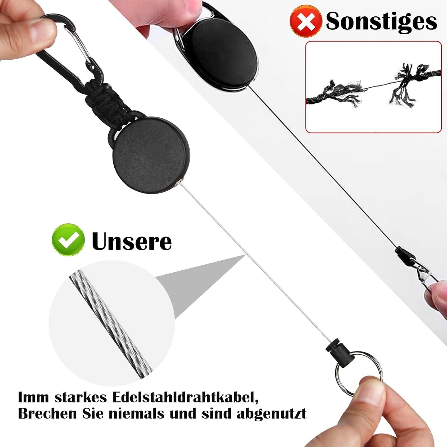 Porta Credenciales Retráctil Levateeta - Paquete de 4 Colores