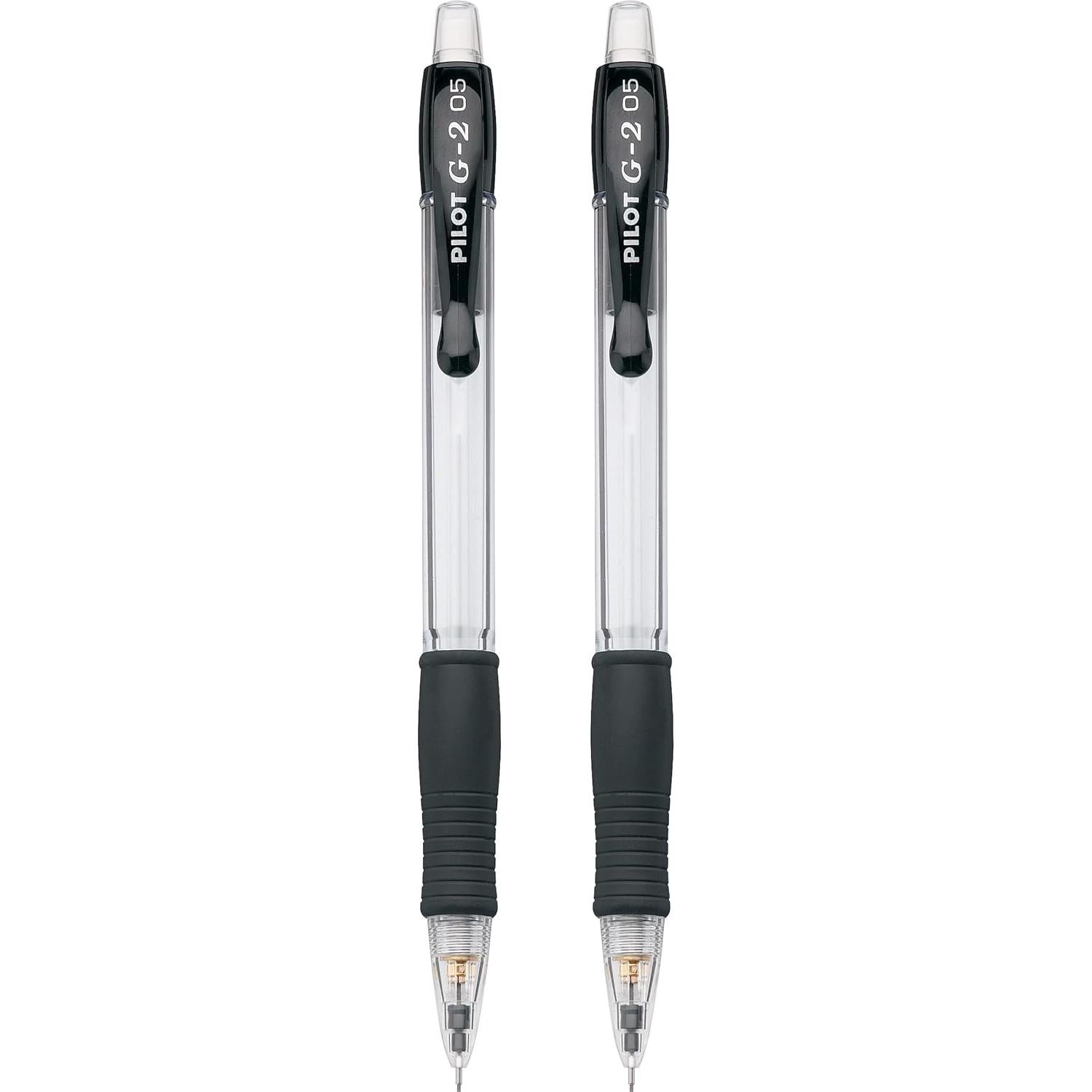 Lápices Mecánicos Pilot G2 0.5mm HB Transparente Paquete 2