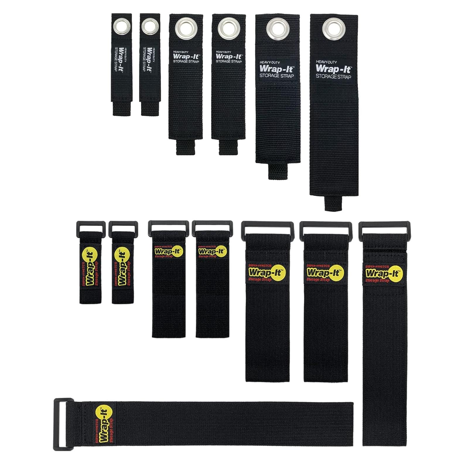 Correas de Almacenamiento Wrap-It 14 Piezas Alta Resistencia