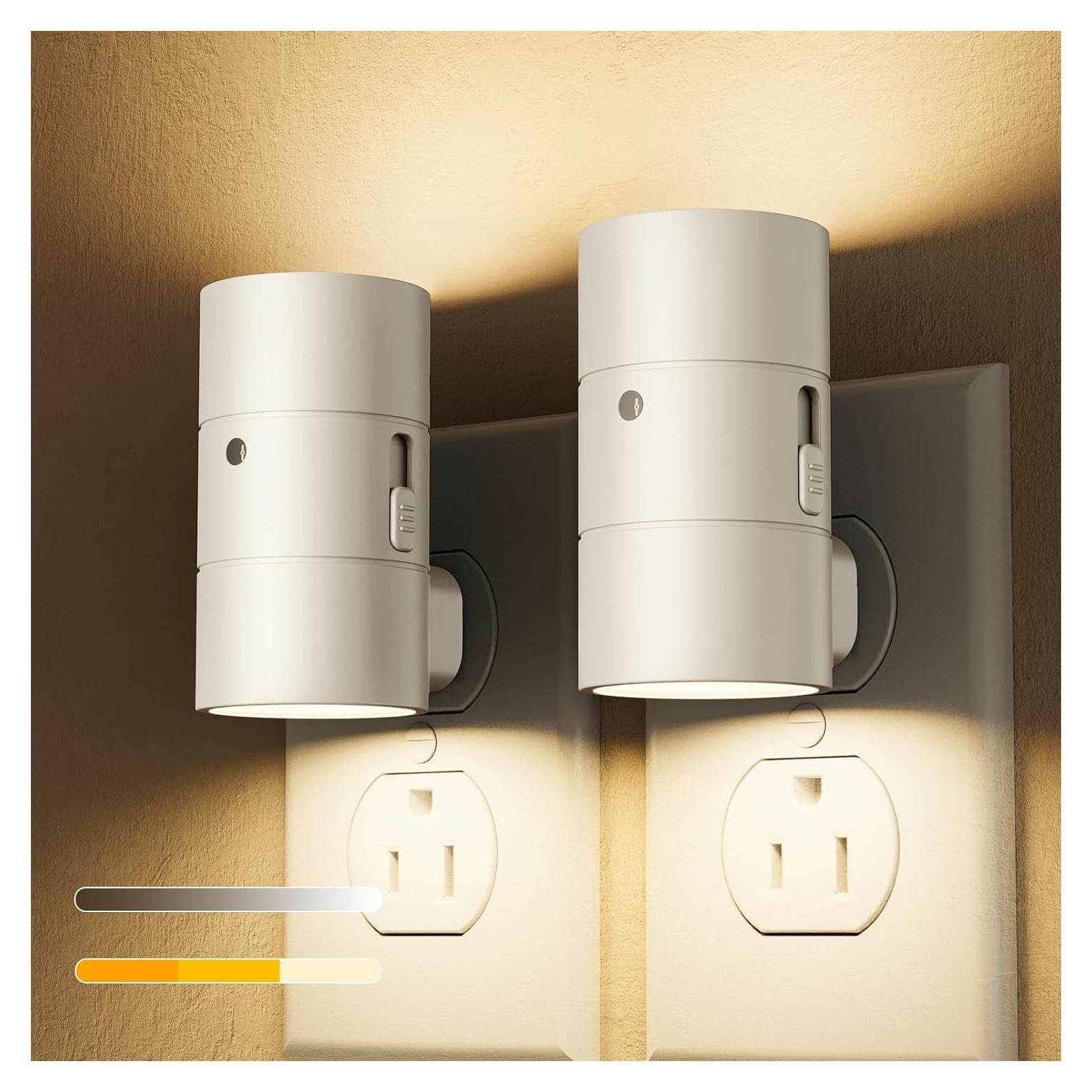 Luz Nocturna LED Regulable VOLISUN 2 Paquete 3000K 4500K Ámbar