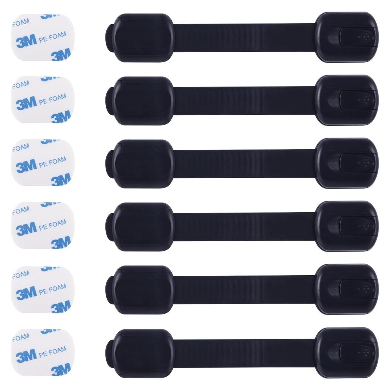 Bloqueos de Seguridad para Gabinetes CUTESAFETY - 6 Unidades Ajustables