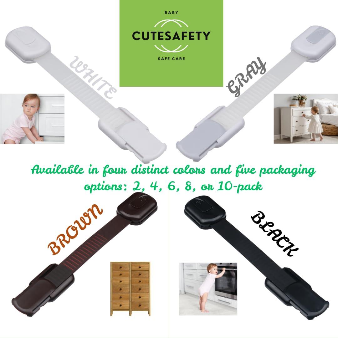 Bloqueos de Seguridad para Gabinetes CUTESAFETY - 6 Unidades Ajustables