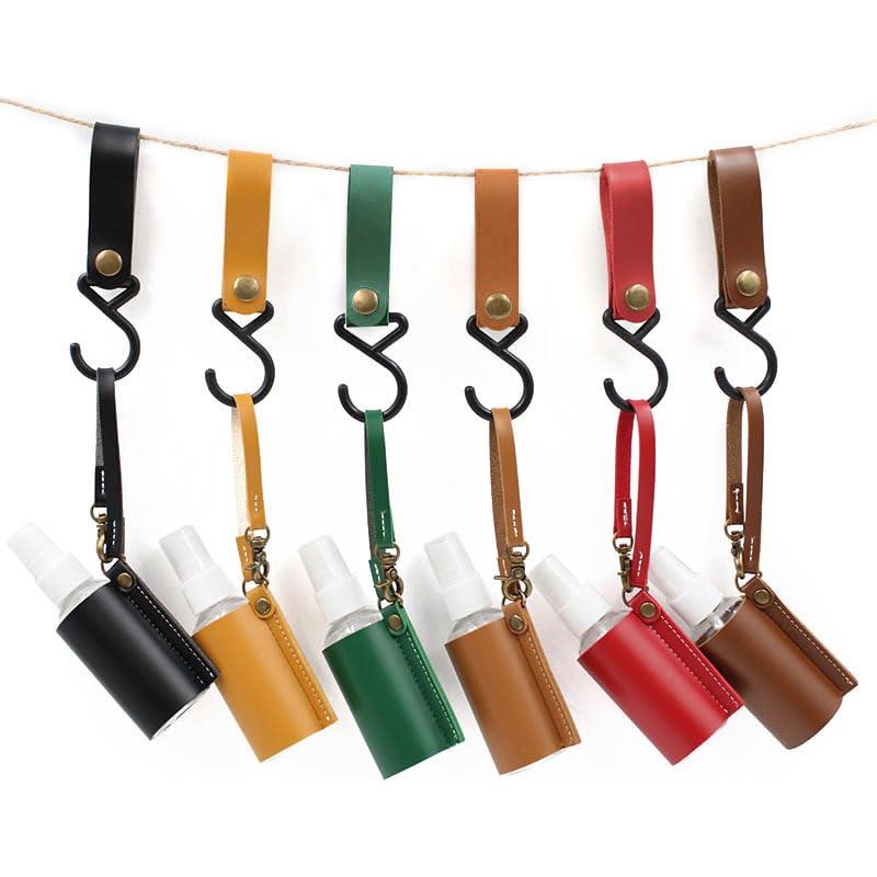 Soporte para botella desinfectante VKSG 60ml - Cuero PU