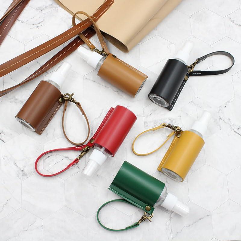 Soporte para botella desinfectante VKSG 60ml - Cuero PU