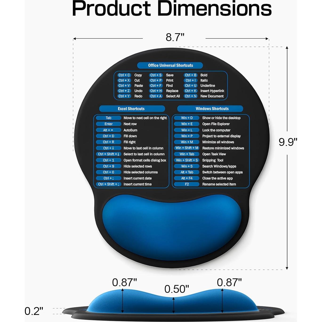 Alfombrilla de Mouse Ergonómica Senetem con Reposamuñecas