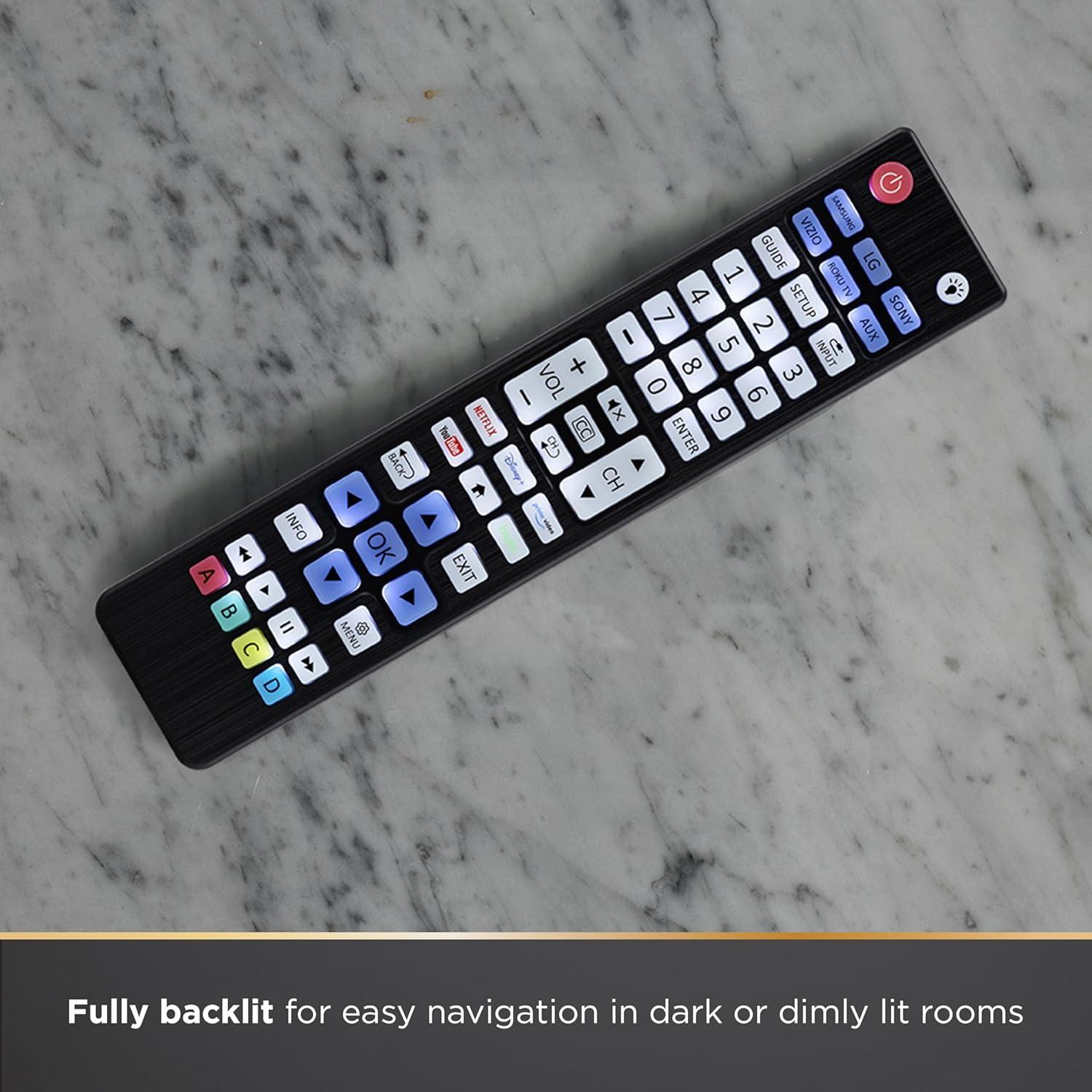 Control Remoto Universal Retroiluminado UltraPro 80830 para TV