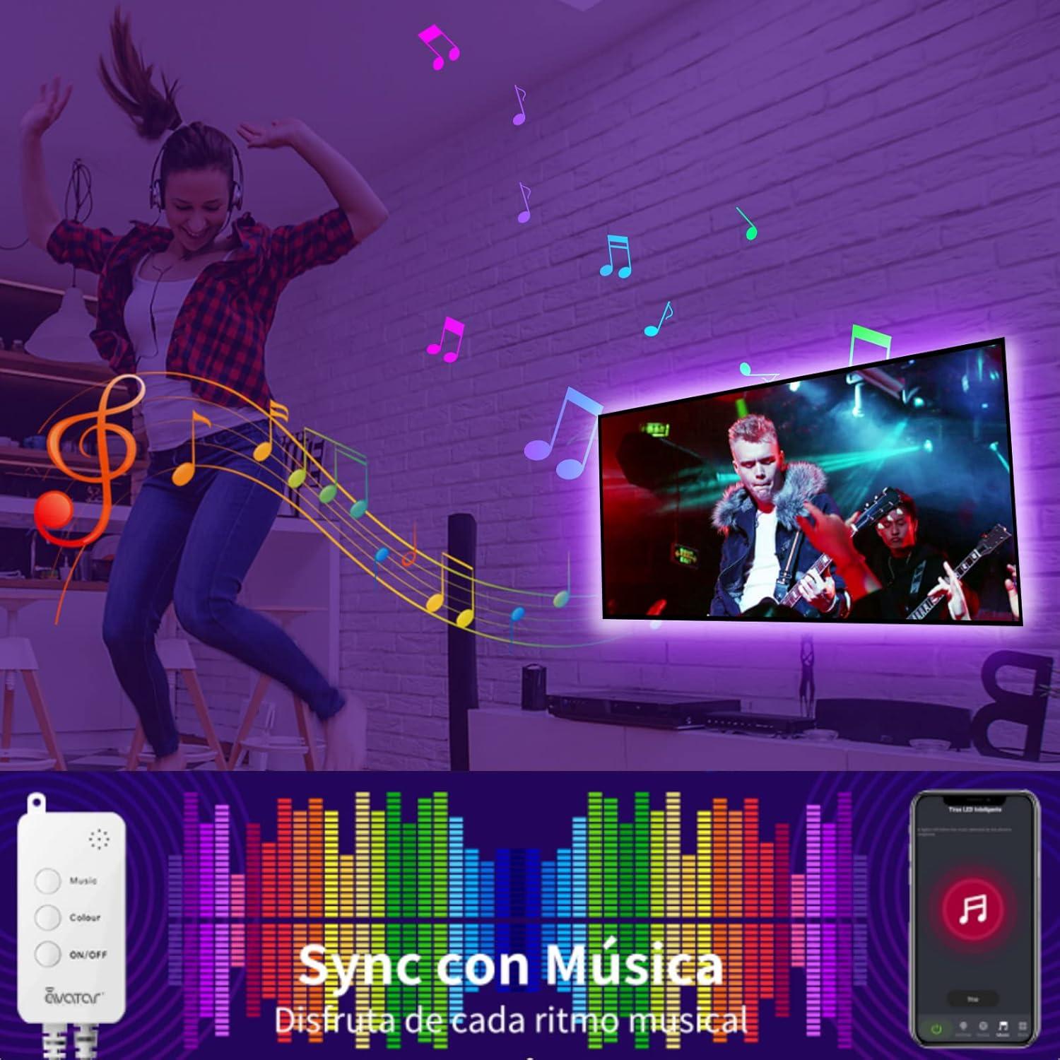 Luces de tira LED RGB Avatar Controls 3.0m con control remoto