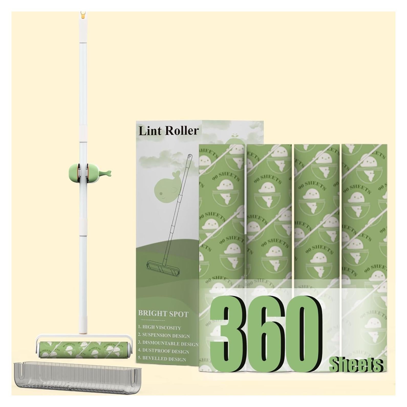 Rodillo de Lint Luipaard Grande 24 cm con 360 Hojas para Pelo de Mascotas