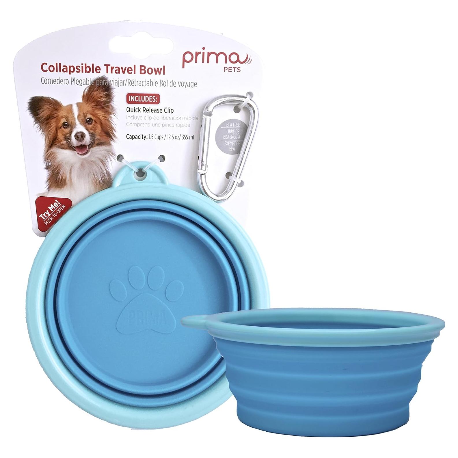 Cuenco de Silicona Colapsable Prima Pets 1.5 Tazas Aqua