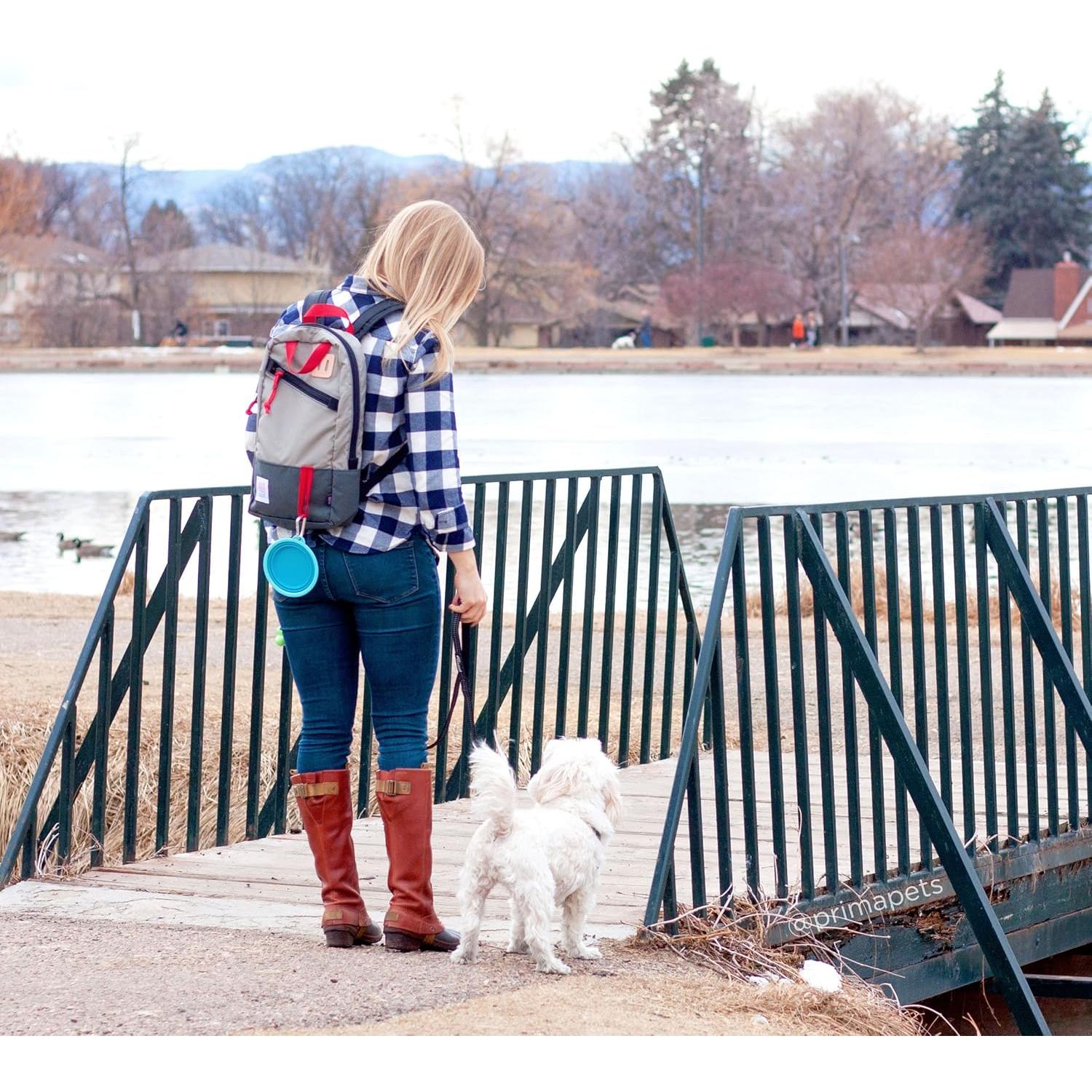 Cuenco de Silicona Colapsable Prima Pets 1.5 Tazas Aqua