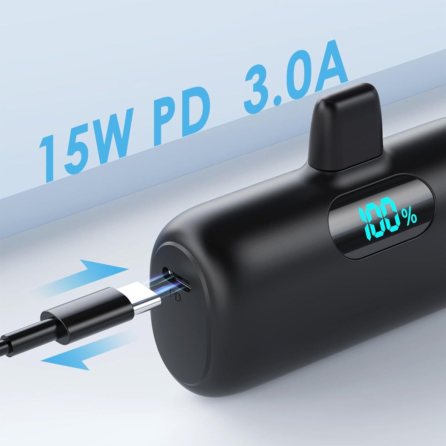 Cargador Portátil Mini 5000mAh para iPhone - 2 Pack