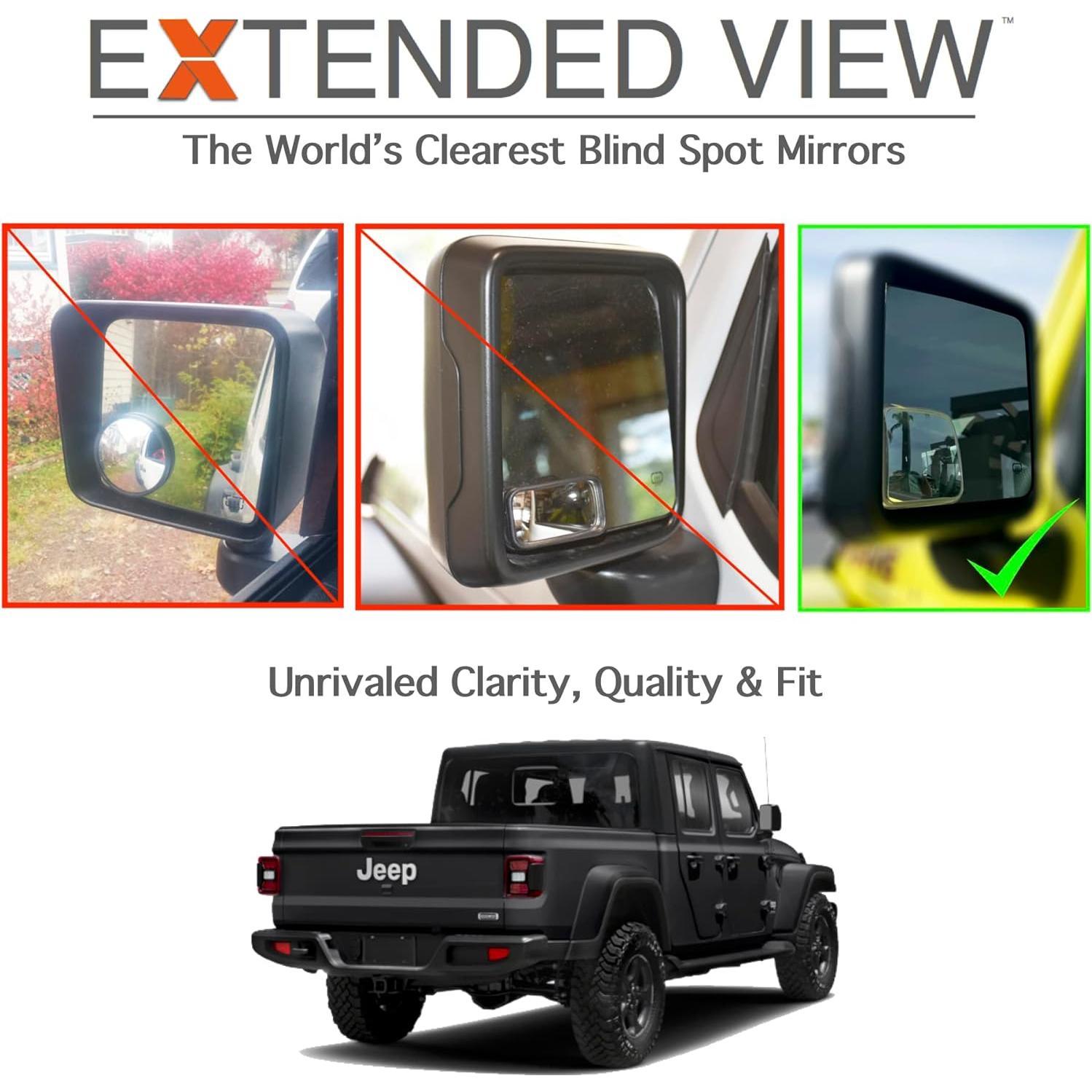 Espejos de Punto Ciego NXTGEN para Jeep Gladiator 2020-2023