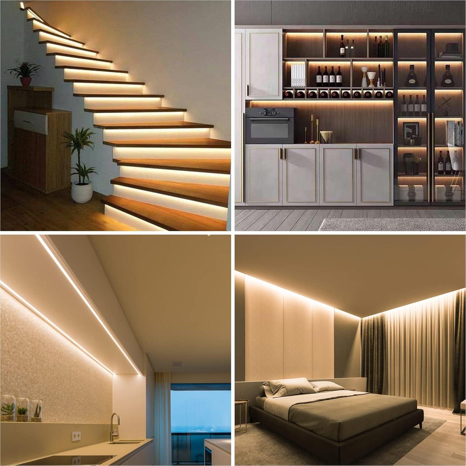 Tira de luces LED COB 5m 3000K blanca cálida LLTOP